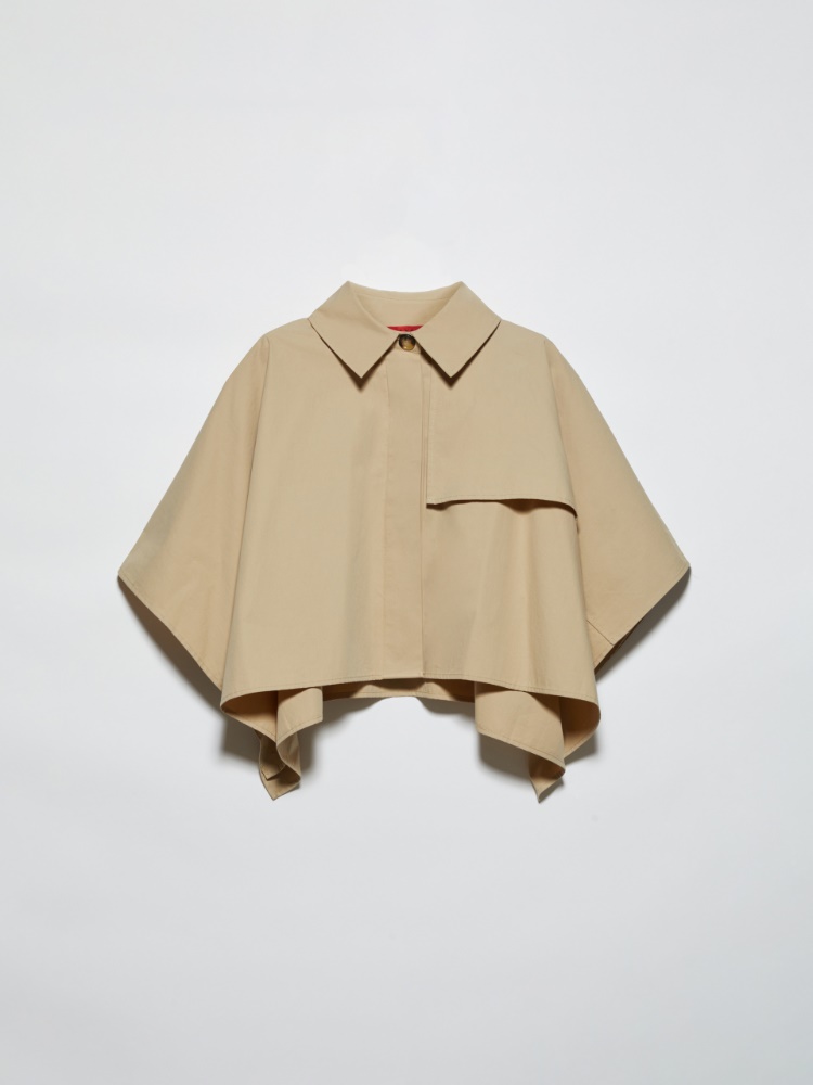 Water-repellent cotton cape - BEIGE - MAX&Co.