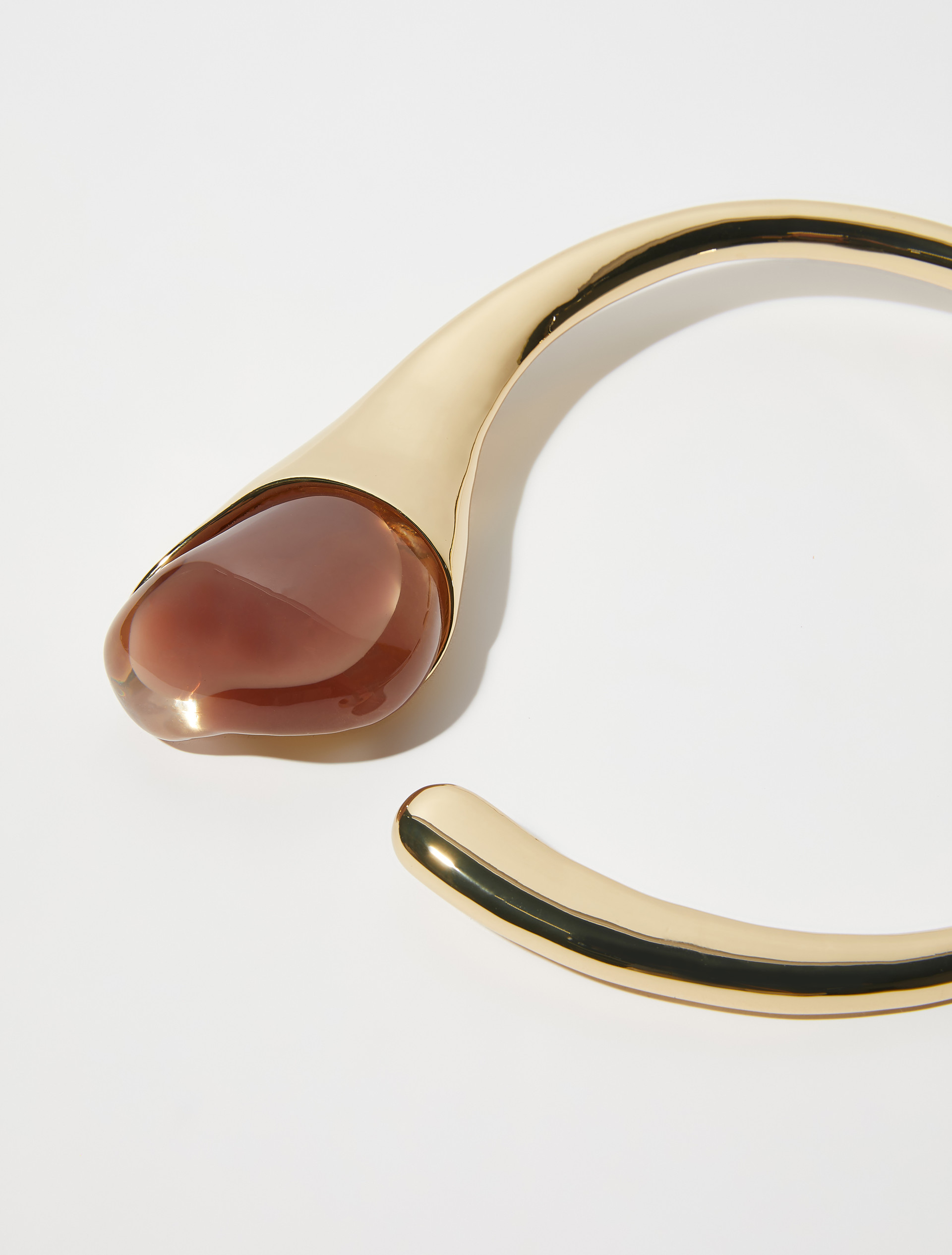 Metal and resin choker - CHOCOLATE - MAX&Co. - 2