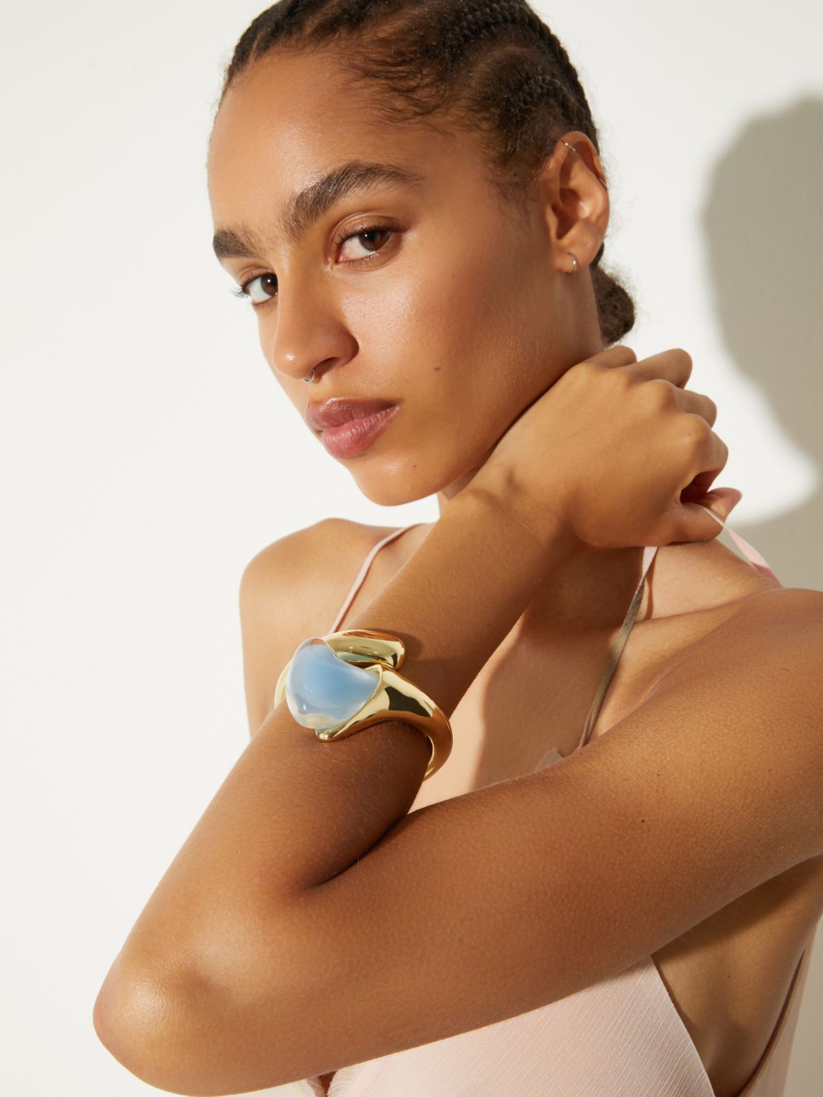 Metal and resin bracelet - SKY-BLUE - MAX&Co. - 3