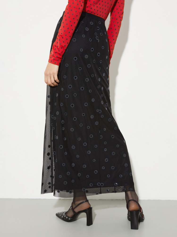 Polka-dot tulle-jersey skirt - MAX&Co. - 2