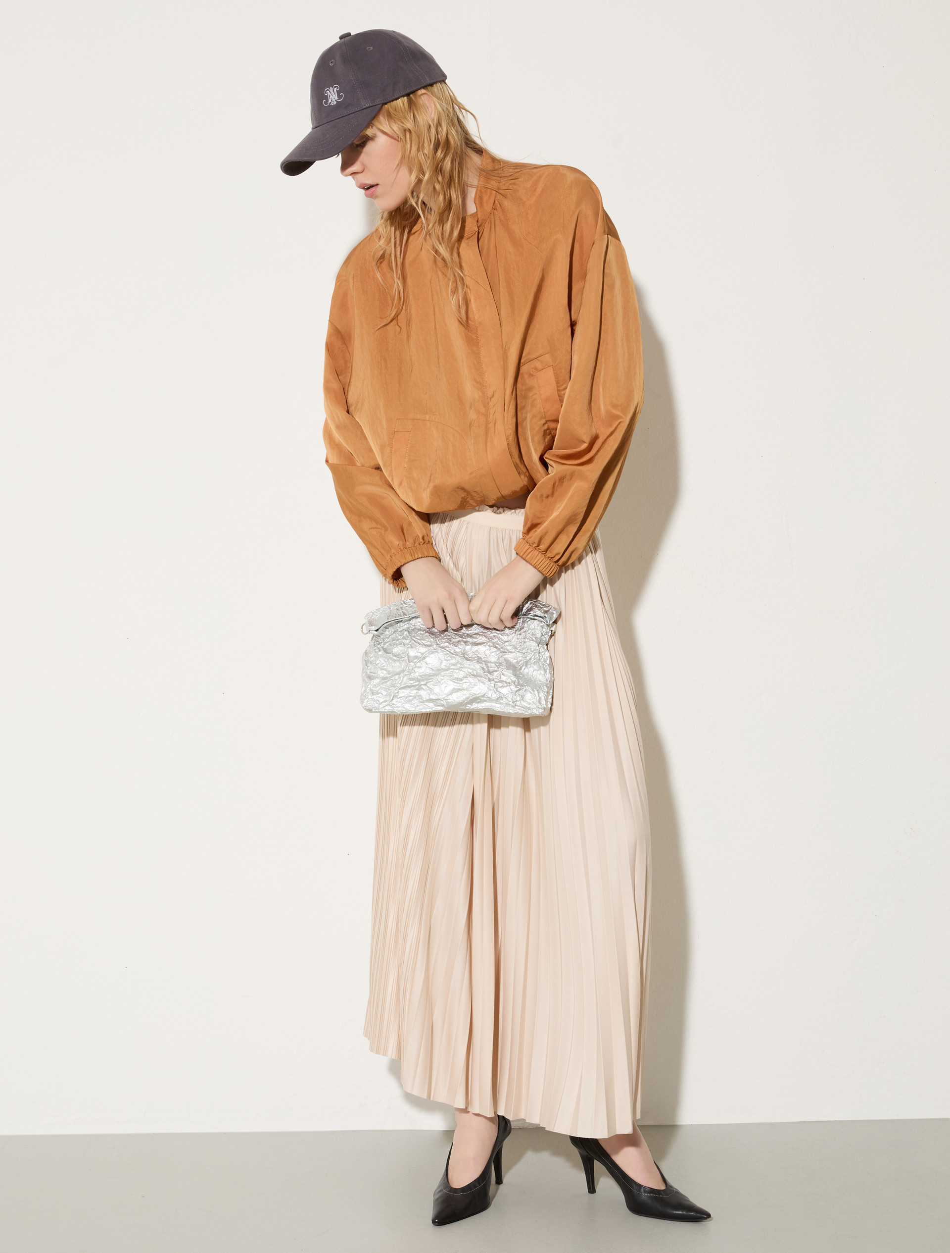 Pleated jersey skirt, powder | MAX&Co. Pleated jersey skirt - POWDER - MAX&Co. - 4