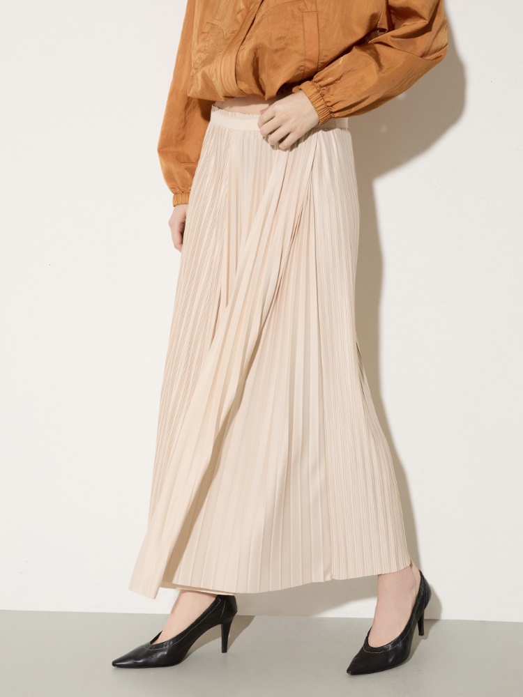 Pleated jersey skirt - POWDER - MAX&Co.