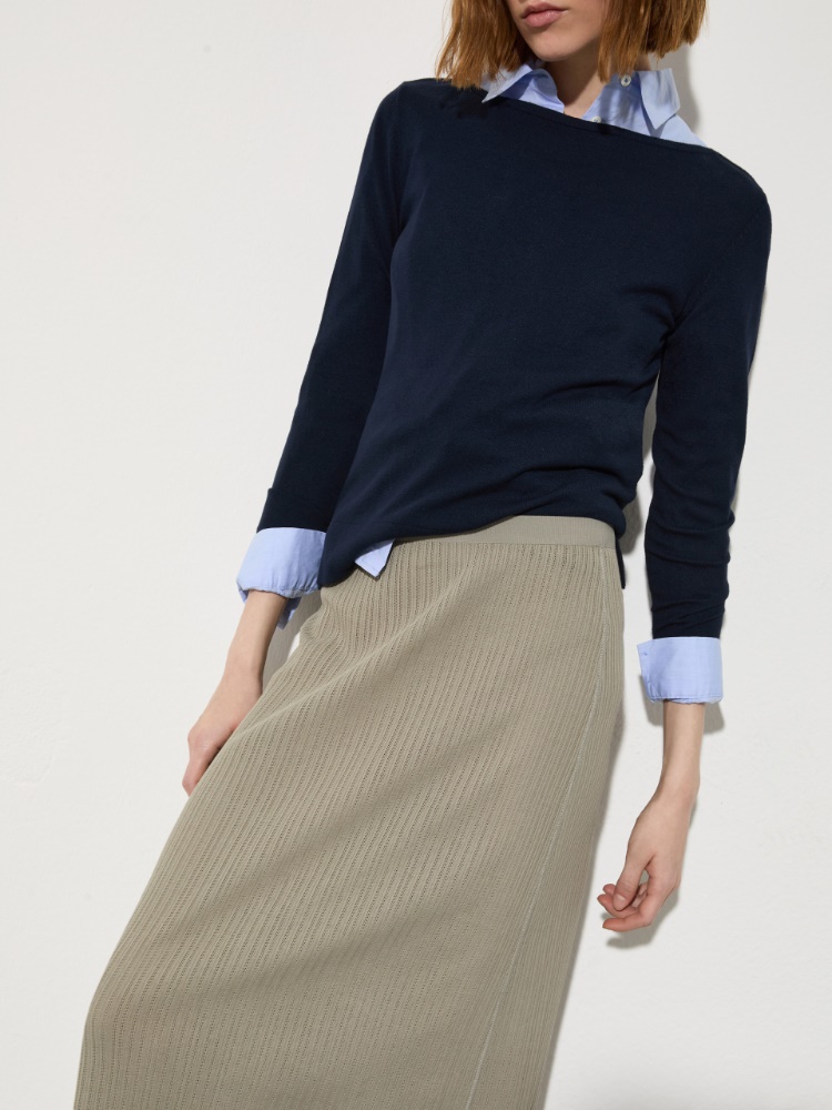 Textured jersey maxi skirt - MAX&Co. - 3