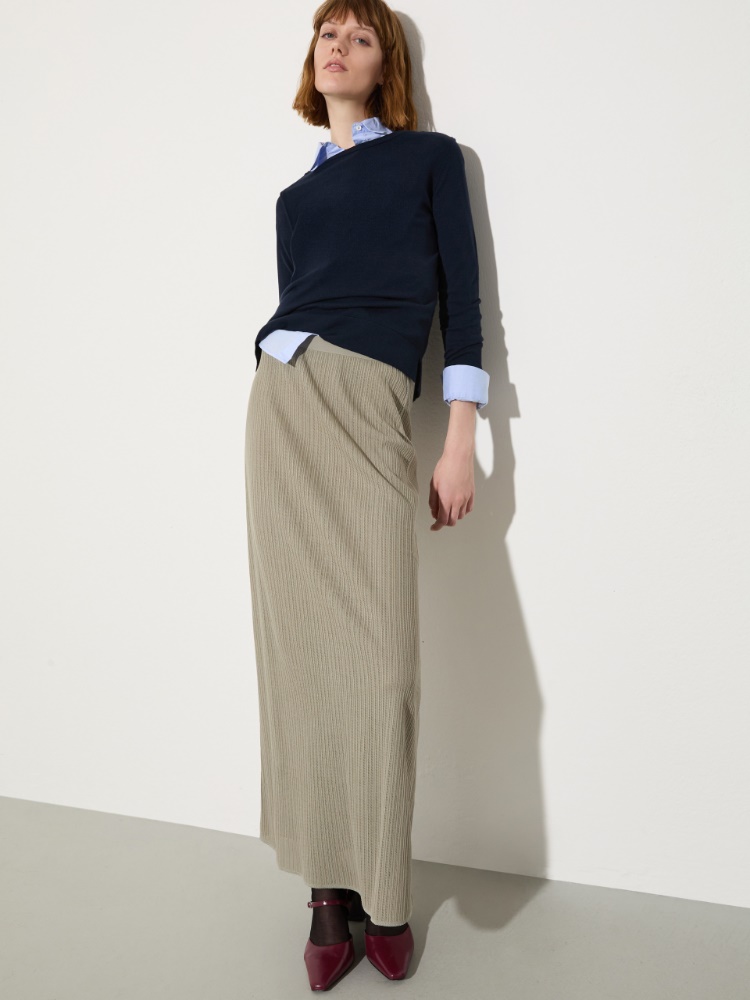 Textured jersey maxi skirt - MAX&Co.