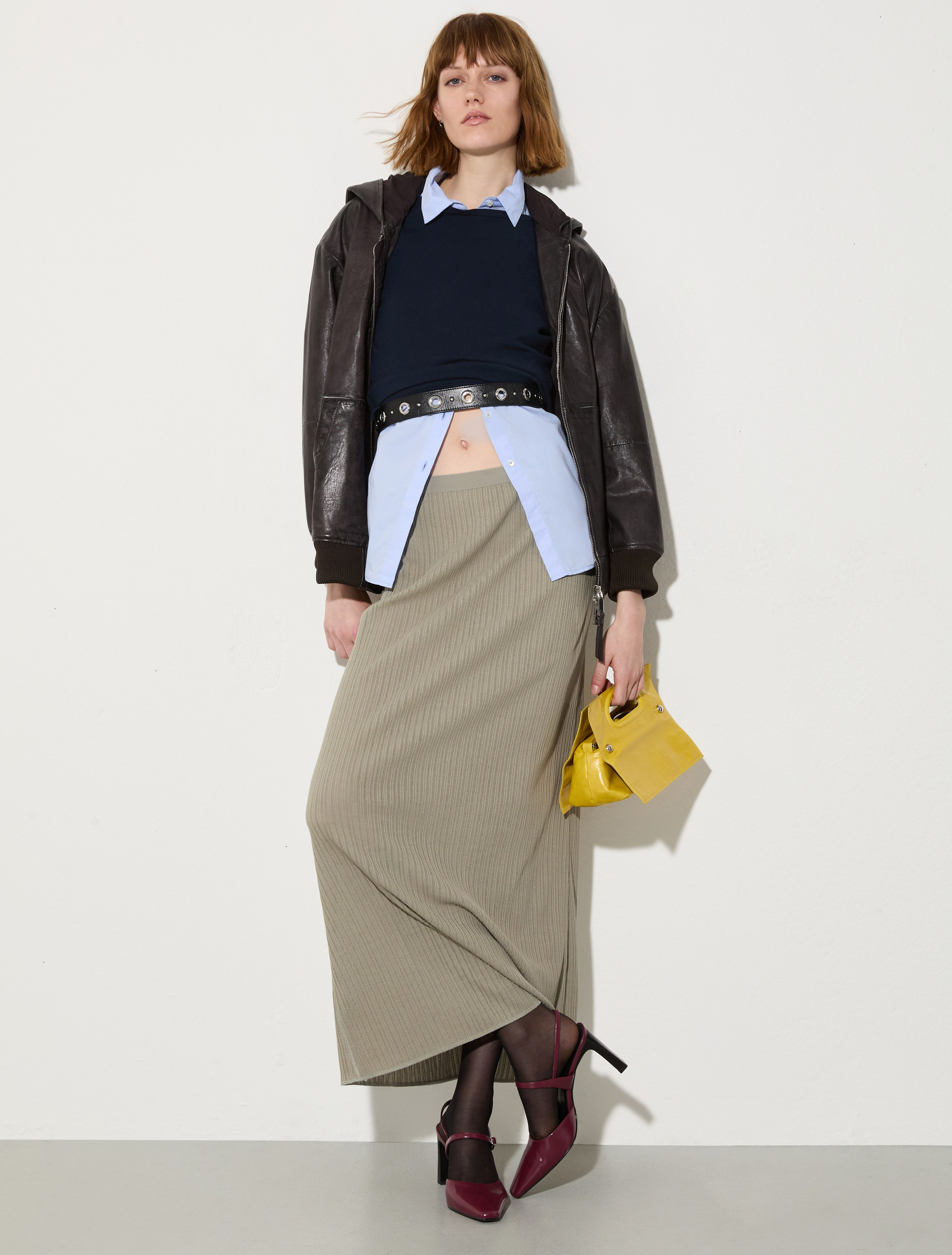 Strukturierter Maxi-Rock aus Jersey, salbei | MAX&Co. Strukturierter Maxi-Rock aus Jersey - SALBEI - MAX&Co. - 4