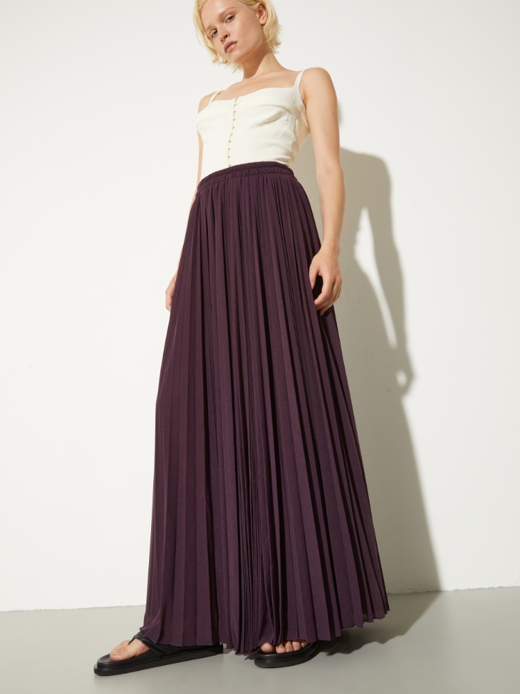 Pleated jersey circle skirt - MAX&Co.