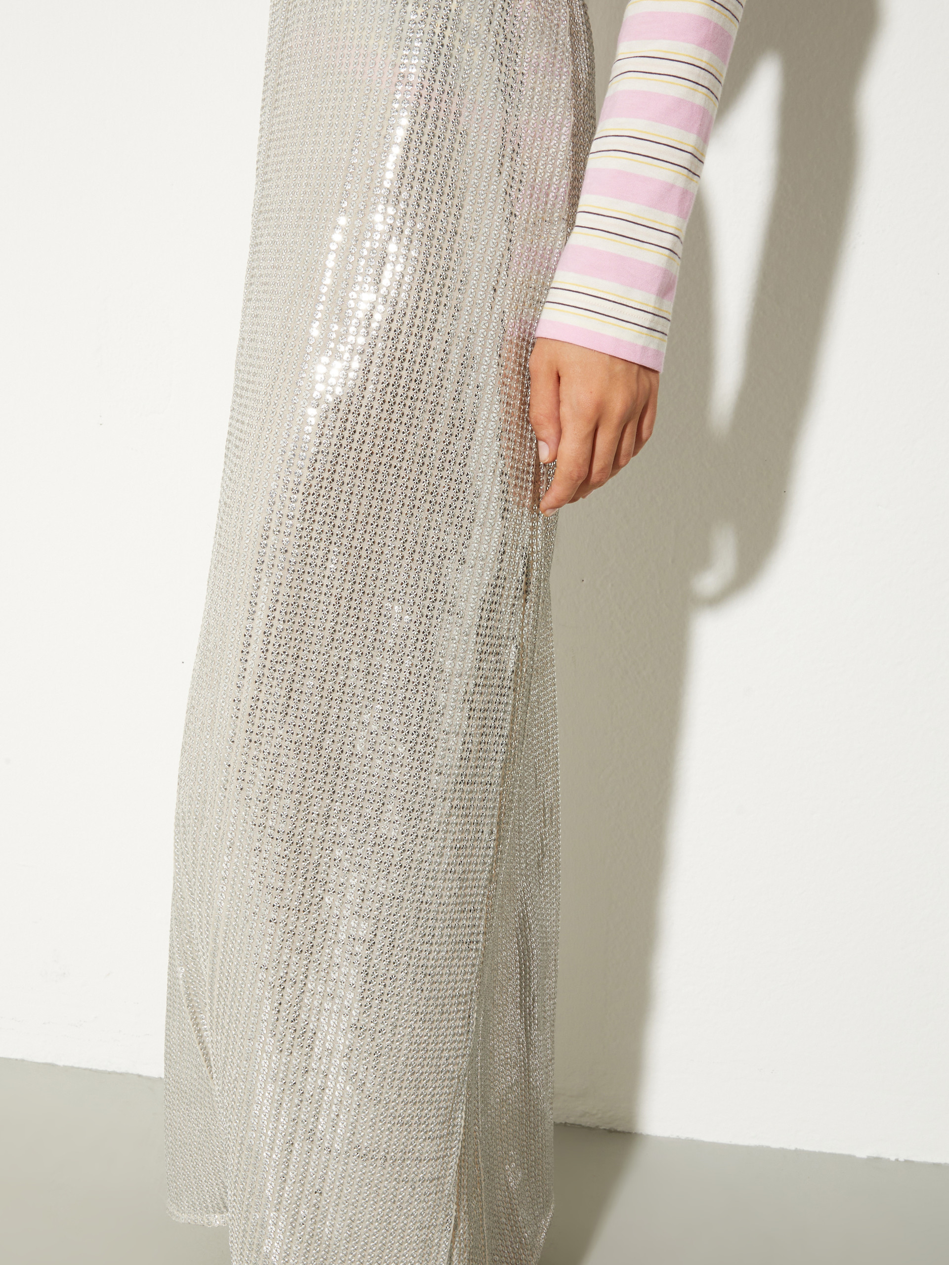 Sequinned tulle skirt - POWDER - MAX&Co. - 3