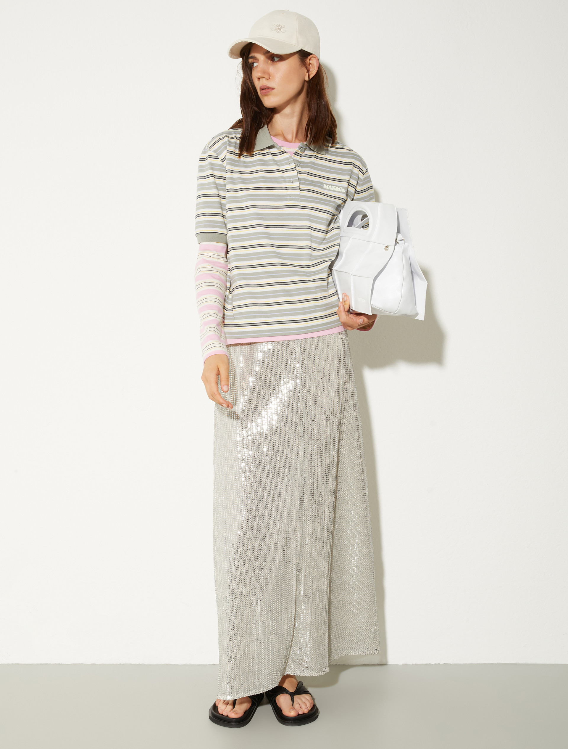 Sequinned tulle skirt - POWDER - MAX&Co. - 4