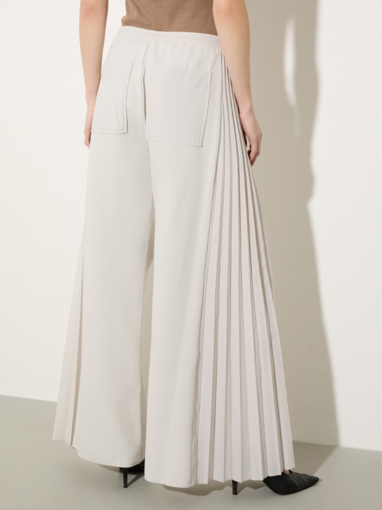 Pleated cotton-fleece joggers - MAX&Co. - 2