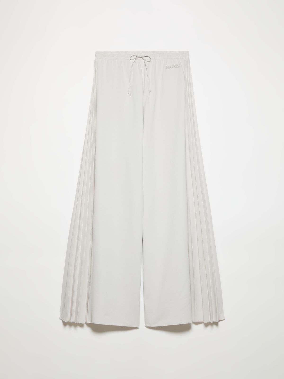 Pleated cotton-fleece joggers, grey | MAX&Co. Pleated cotton-fleece joggers - GREY - MAX&Co. - 4