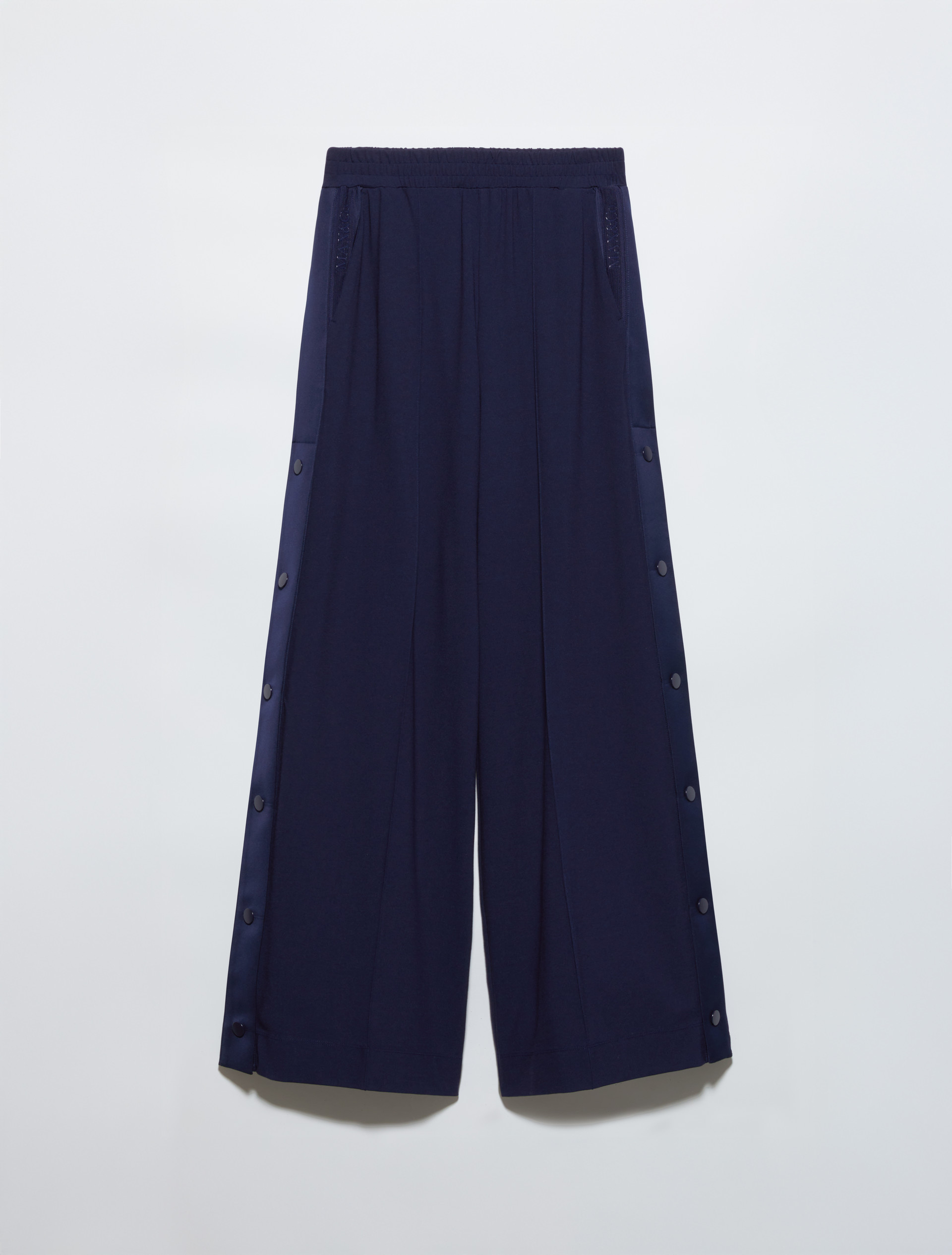 Jersey and satin joggers - NAVY - MAX&Co. - 5