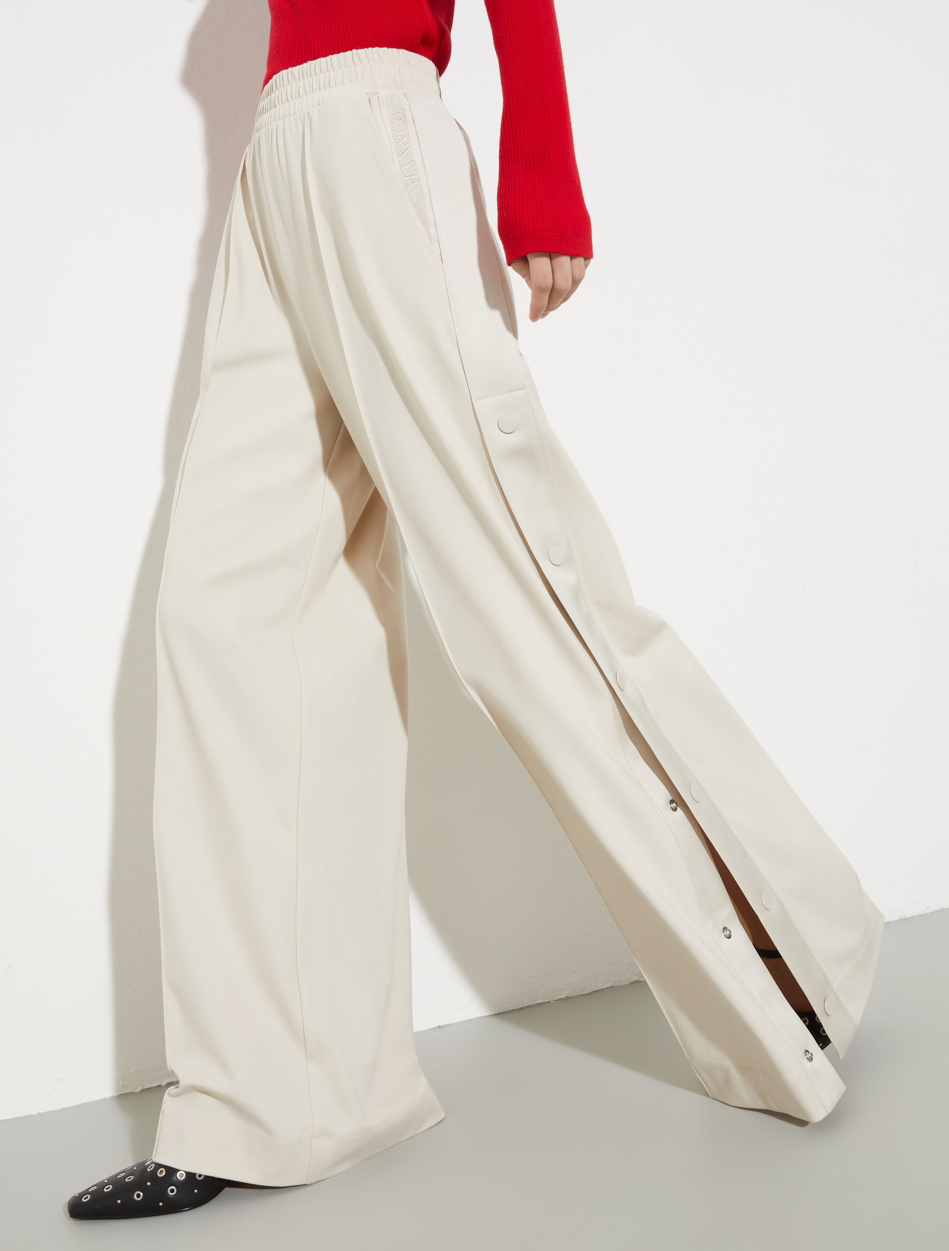 Jersey and satin joggers - MASTIC - MAX&Co. - 3