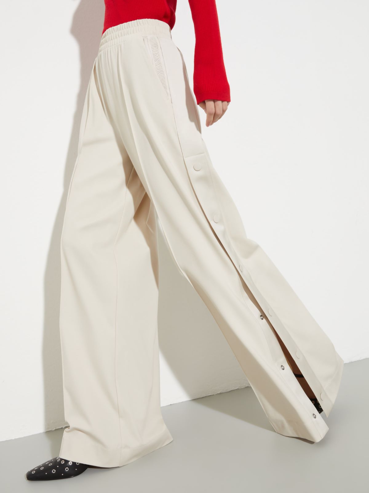 Jersey and satin joggers - MASTIC - MAX&Co. - 3