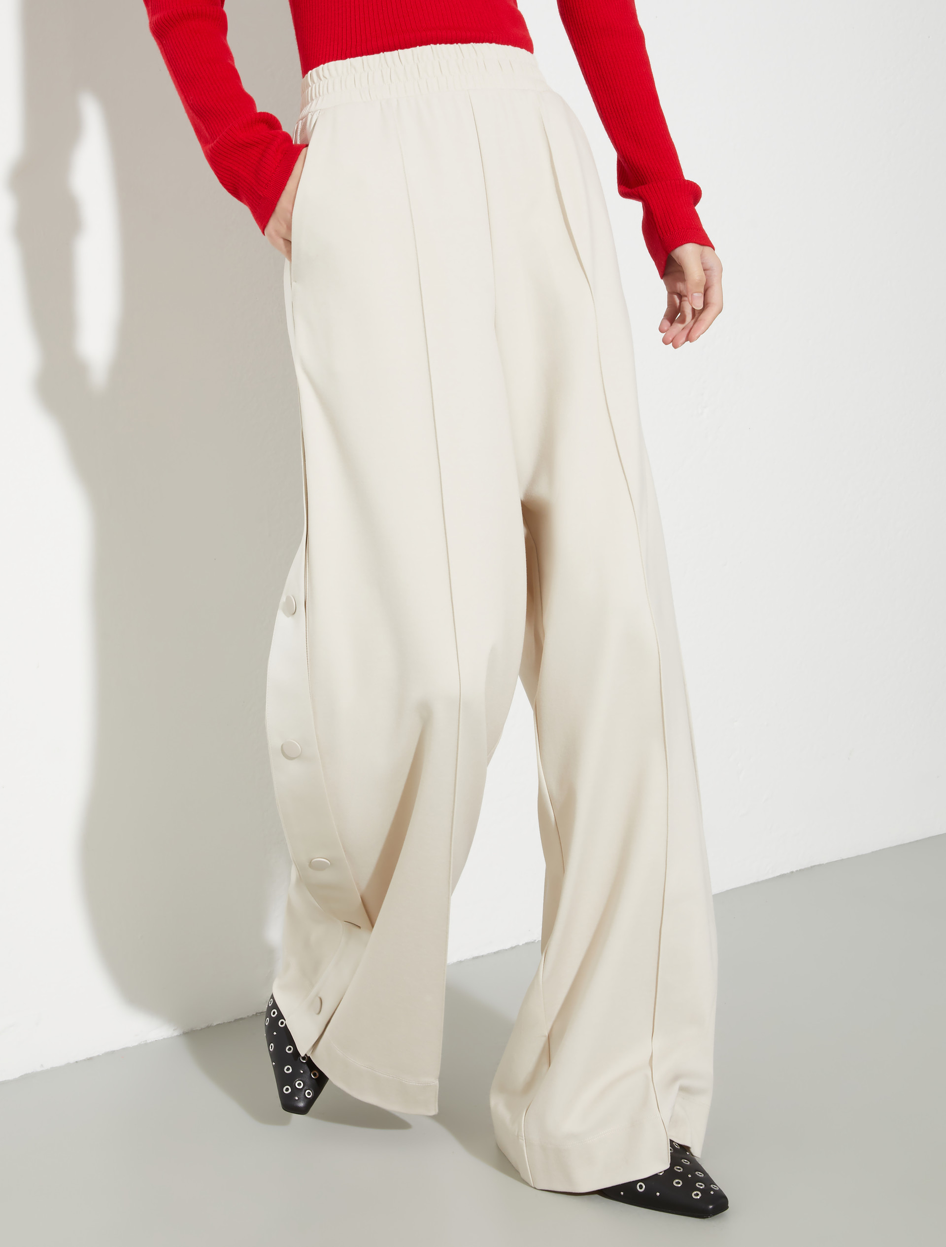 Jersey and satin joggers - MASTIC - MAX&Co.