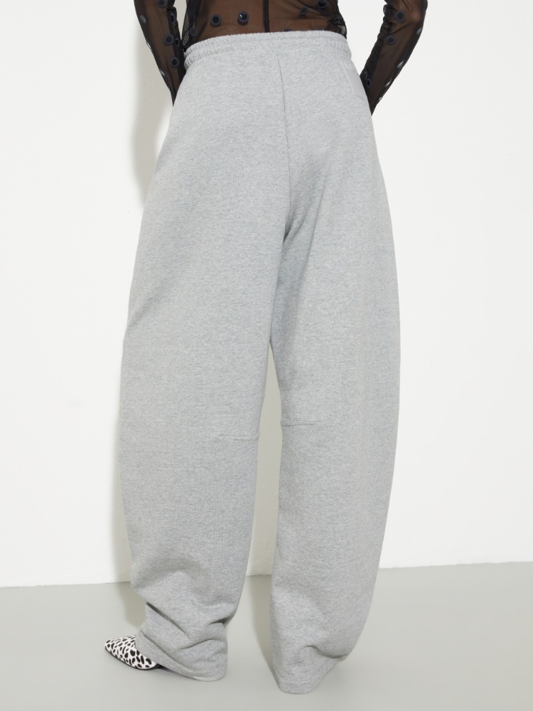 Barrel-leg cotton-fleece joggers - MAX&Co. - 2