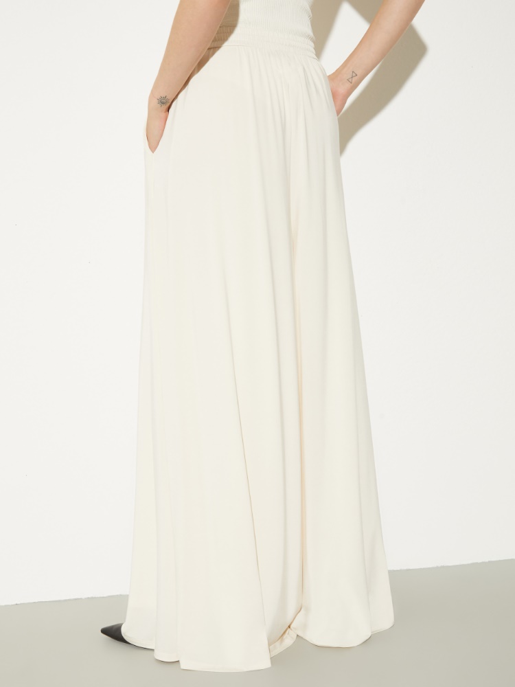 Wide-leg crepe-jersey trousers - MAX&Co. - 2