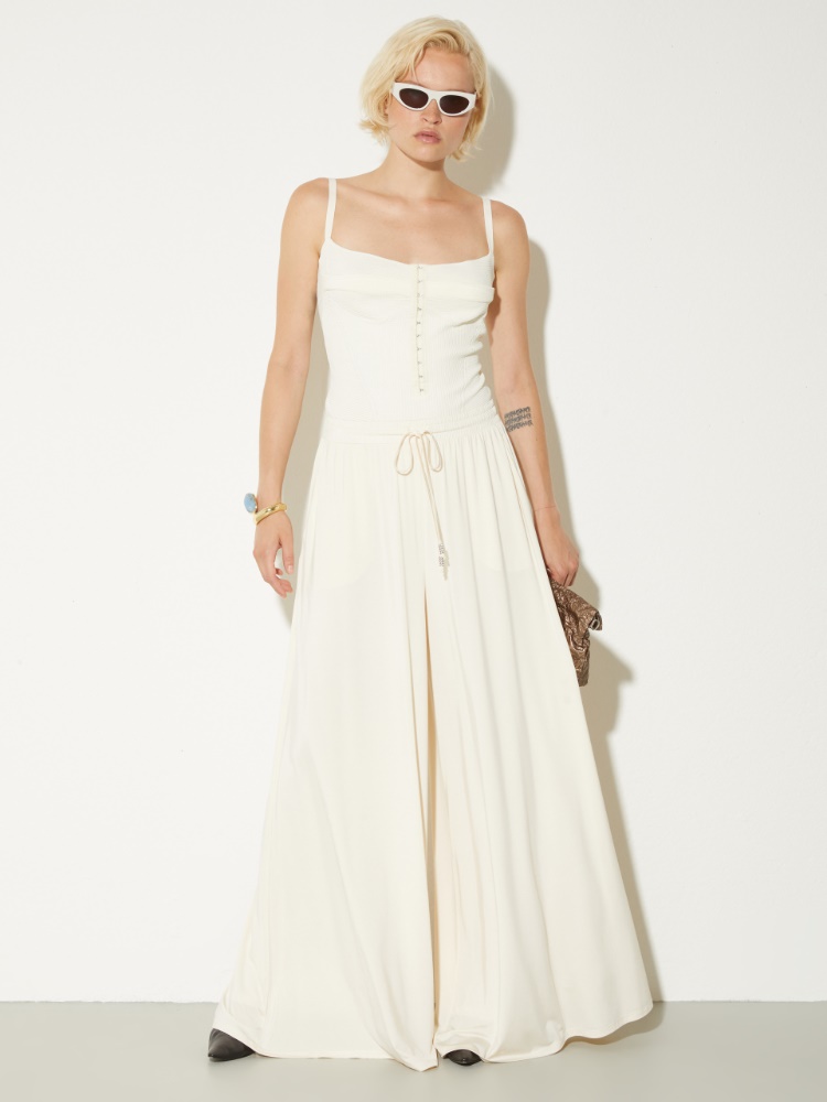 Wide-leg crepe-jersey trousers - MAX&Co. - 4