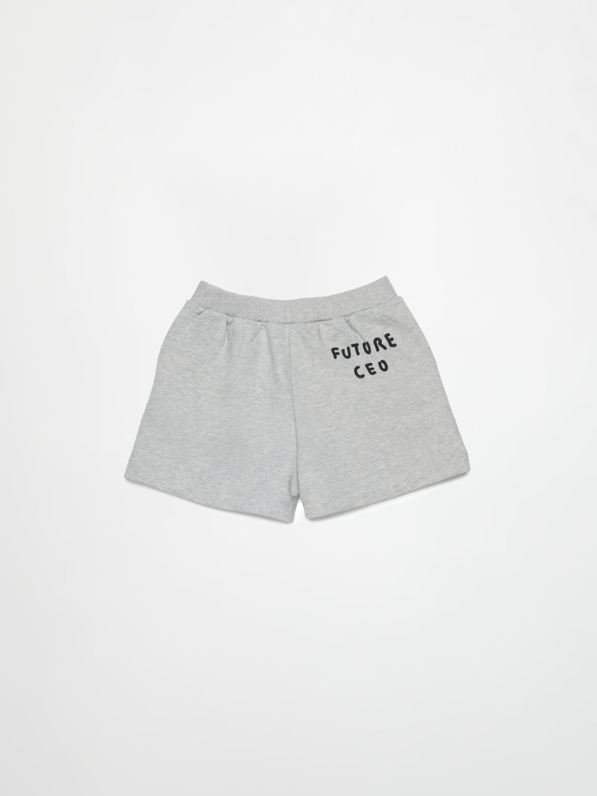Shorts de felpa con logo KID, melange grey | MAX&Co. Shorts de felpa con logo KID - MELANGE GREY - MAX&Co. - 2