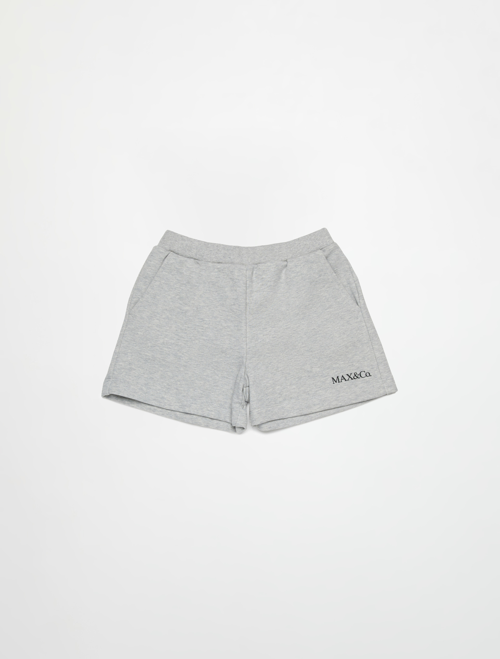 Shorts de felpa con logo KID, melange grey | MAX&Co. Shorts de felpa con logo KID - MELANGE GREY - MAX&Co. - 3