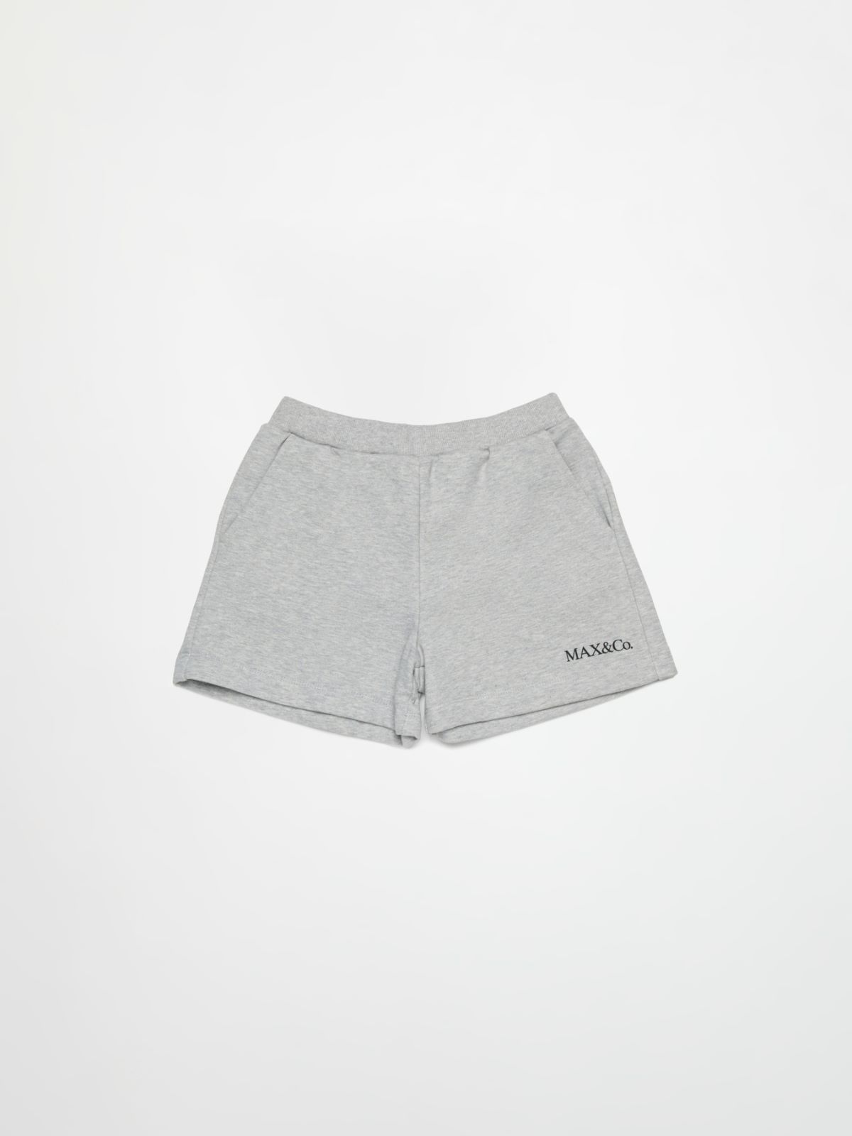 Shorts de felpa con logo KID, melange grey | MAX&Co. Shorts de felpa con logo KID - MELANGE GREY - MAX&Co. - 3