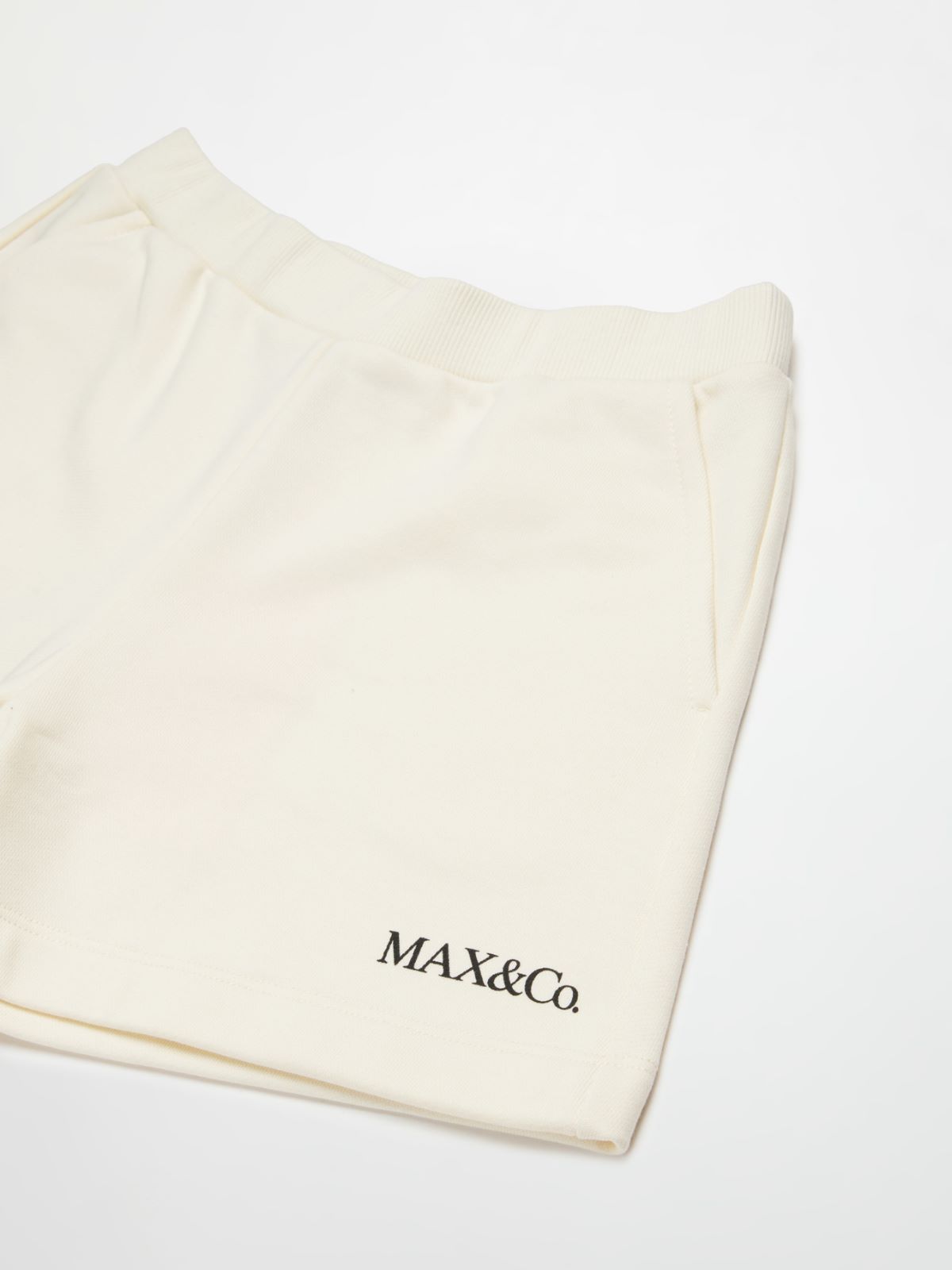 Shorts de felpa con logo KID - WHITE - MAX&Co.