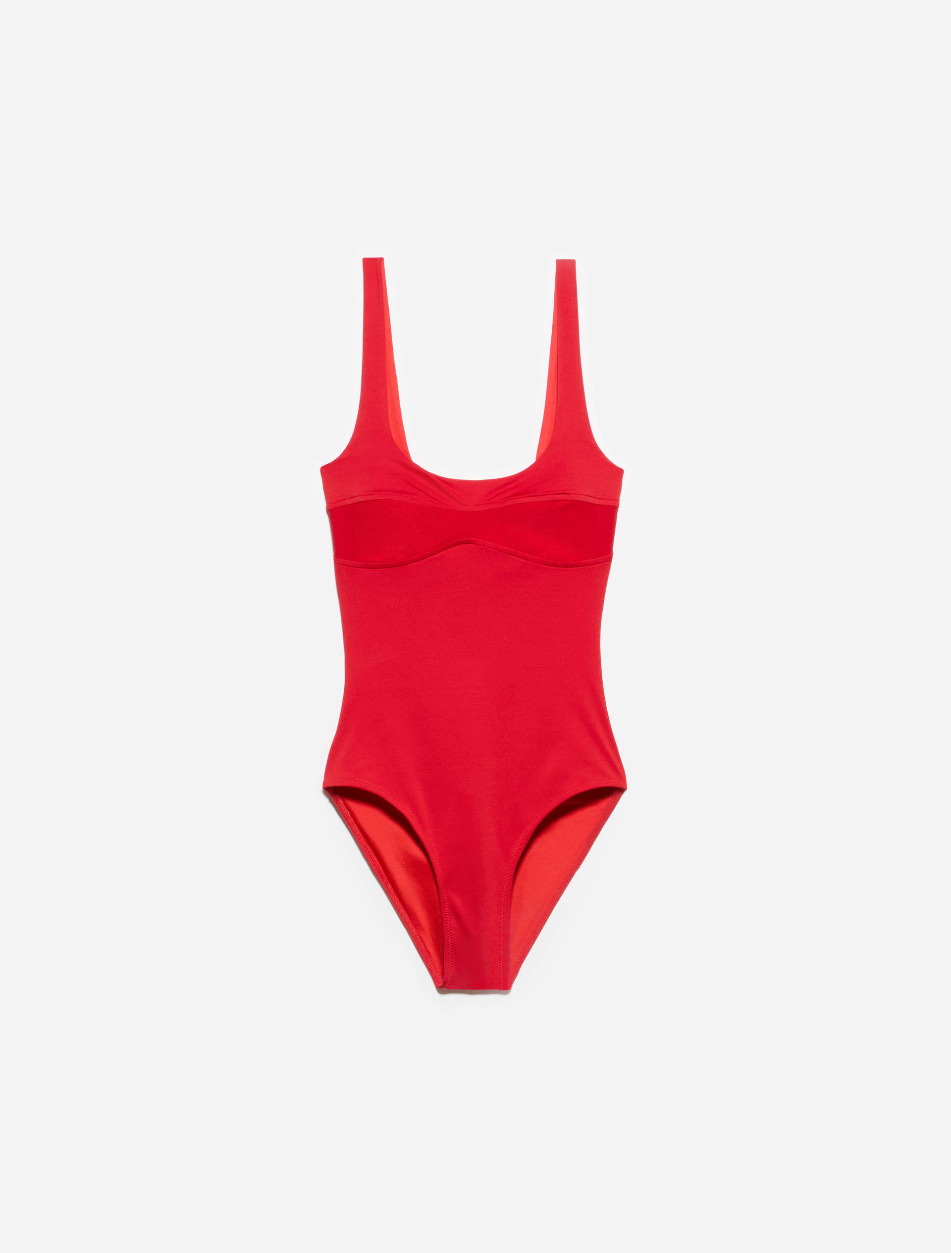 Corset-style swimsuit - RED - MAX&Co.