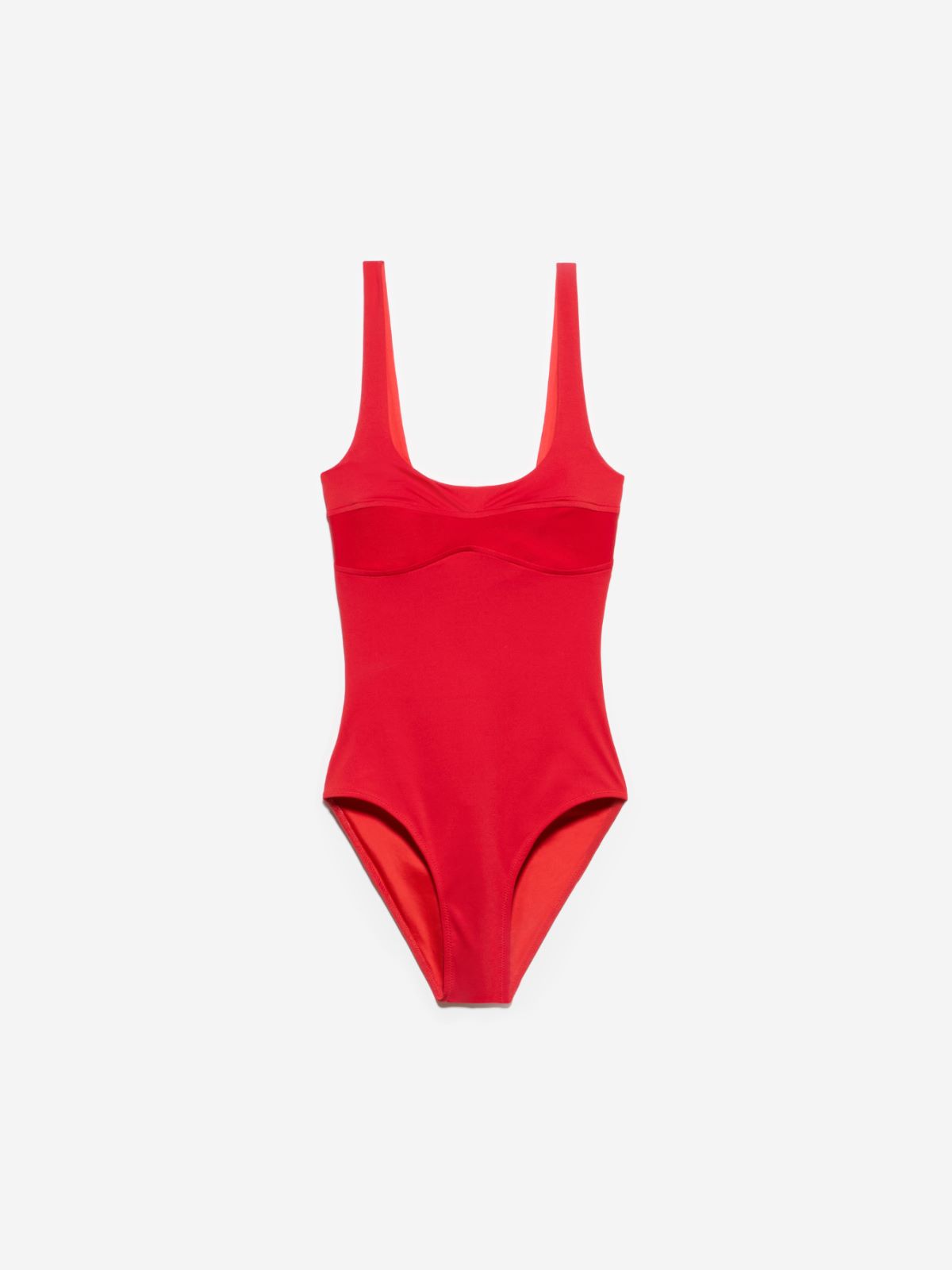 Corset-style swimsuit - RED - MAX&Co.