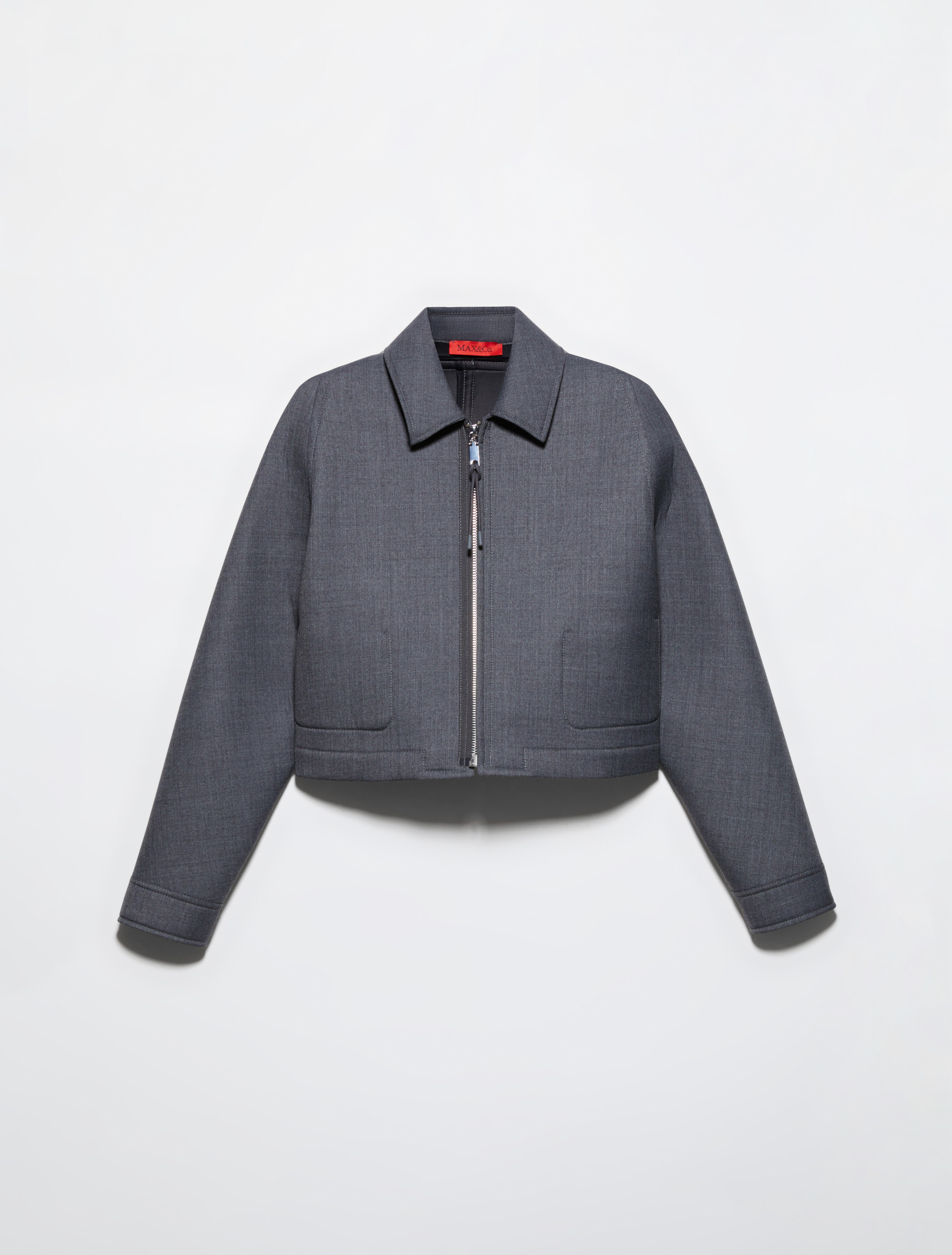 Jersey and grisaille jacket, melange grey | MAX&Co. Jersey and grisaille jacket - MELANGE GREY - MAX&Co. - 5