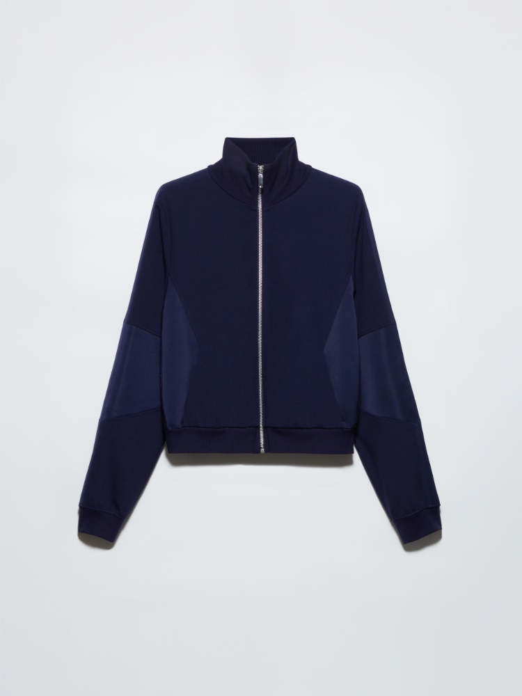 Jersey and satin jacket - NAVY - MAX&Co.