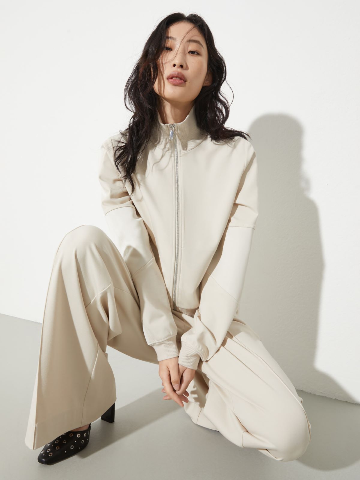 Jersey and satin jacket - MASTIC - MAX&Co.