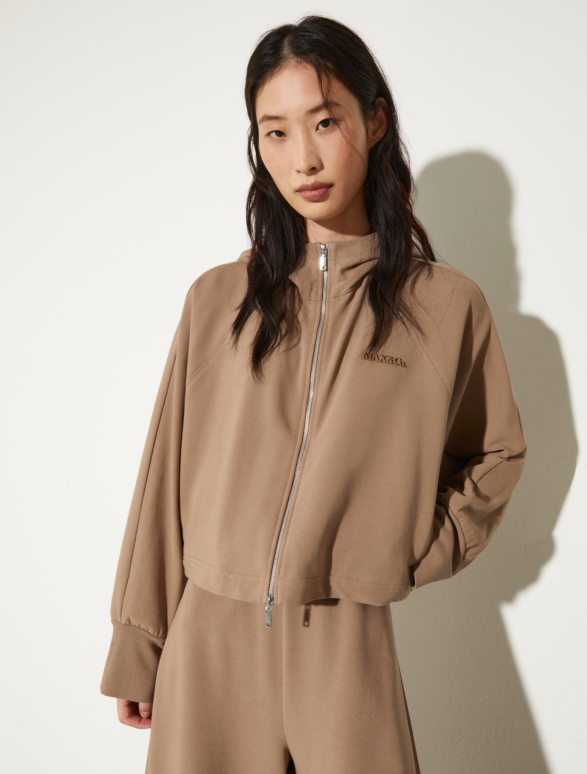 Oversized cropped sweatshirt - MUD - MAX&Co.