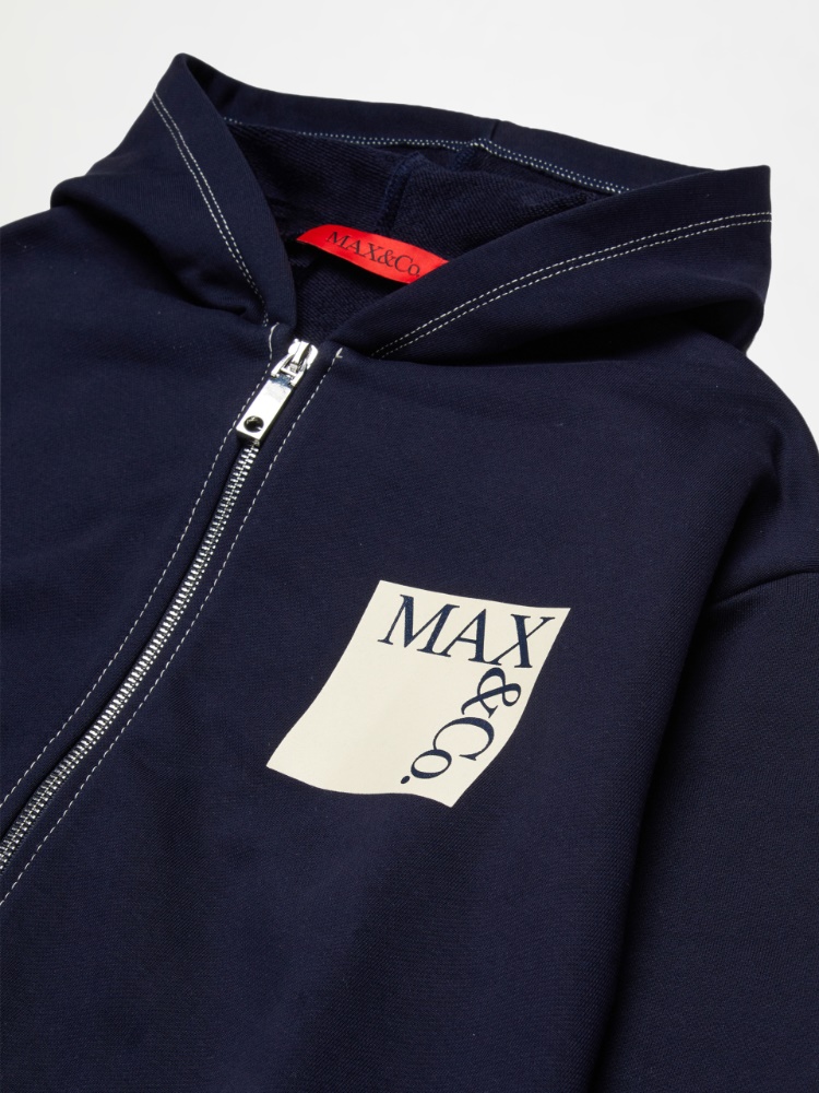 Sweat à fermeture zippée complète avec logo KID - MAX&Co. - 3
