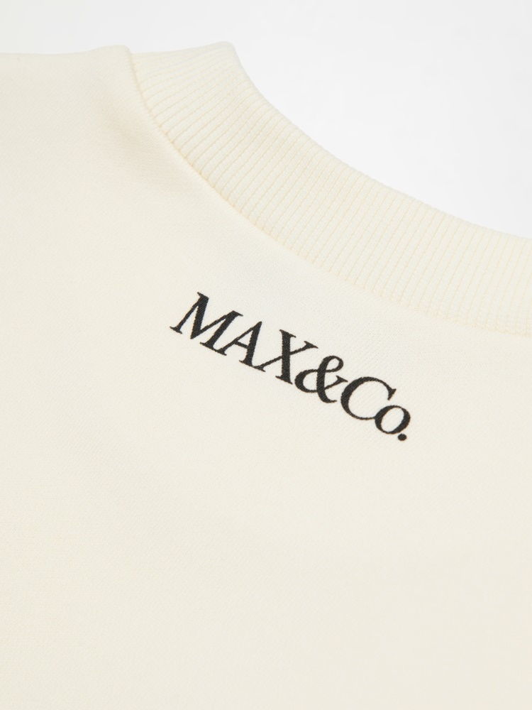 Sweat-shirt à col rond avec logo KID - MAX&Co. - 4