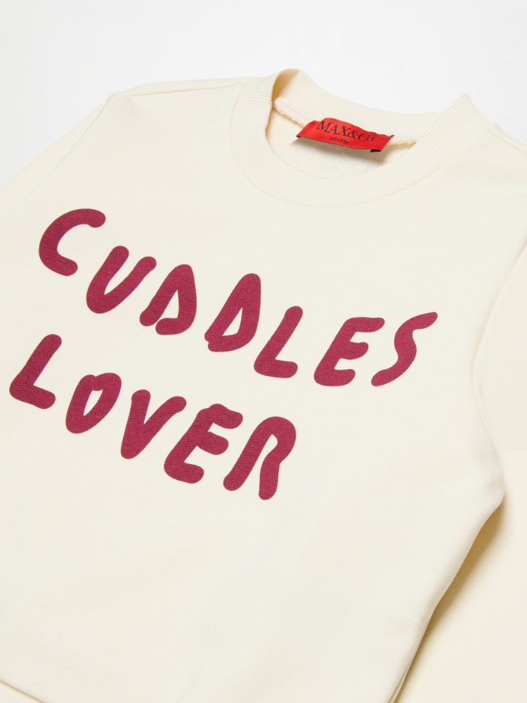 Sweat-shirt à col rond avec logo KID - MAX&Co. - 3