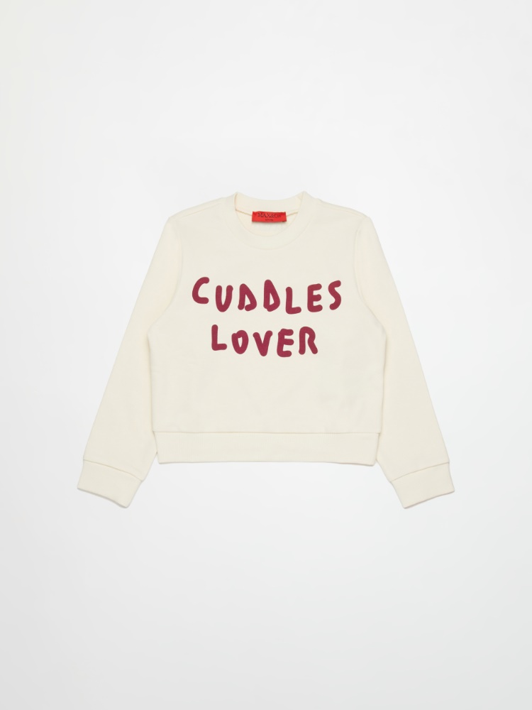 Sudadera de cuello redondo con logo KID - WHITE - MAX&Co.