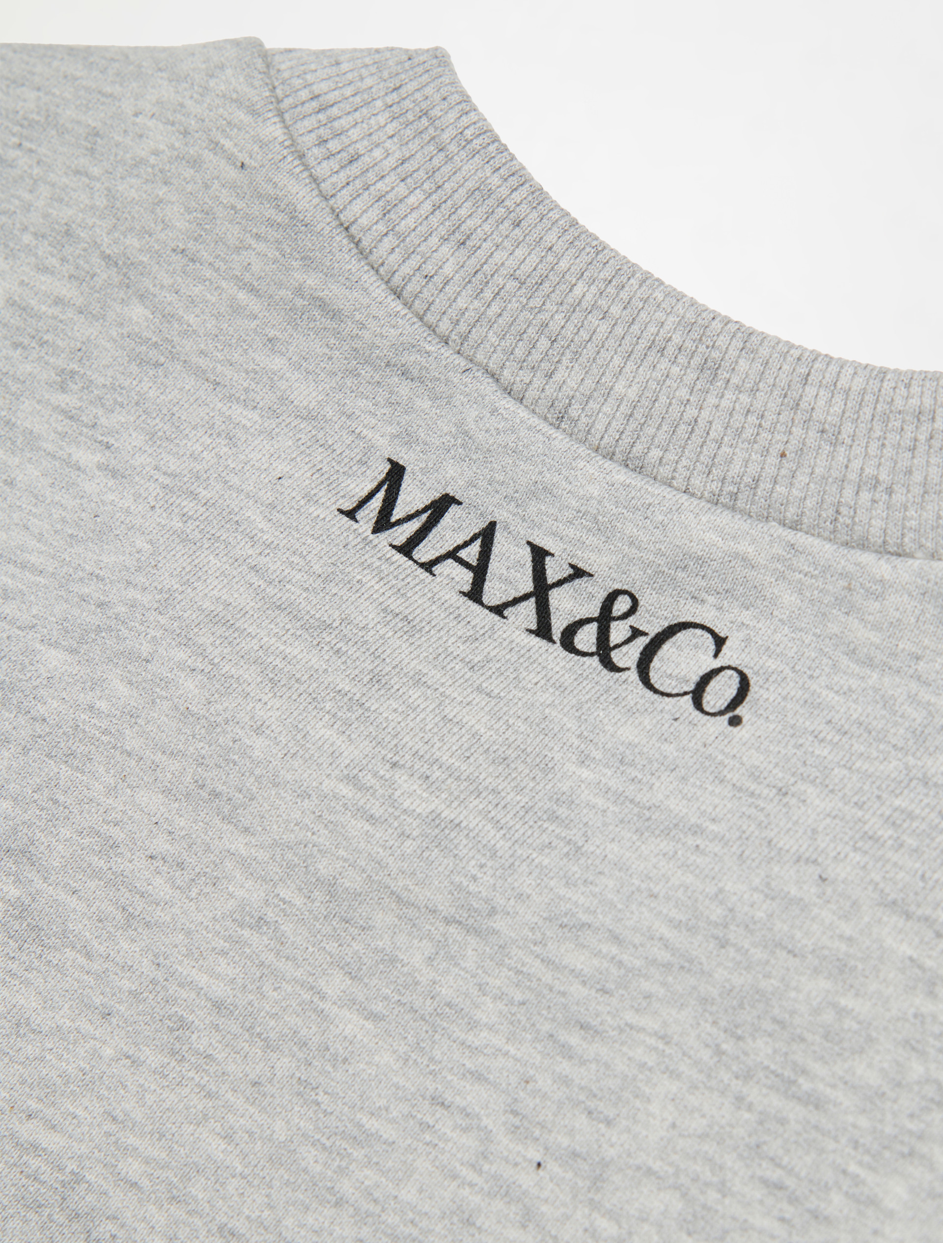 Sudadera de cuello redondo con logo estampado KID, melange grey | MAX&Co. Sudadera de cuello redondo con logo estampado KID - MELANGE GREY - MAX&Co. - 4