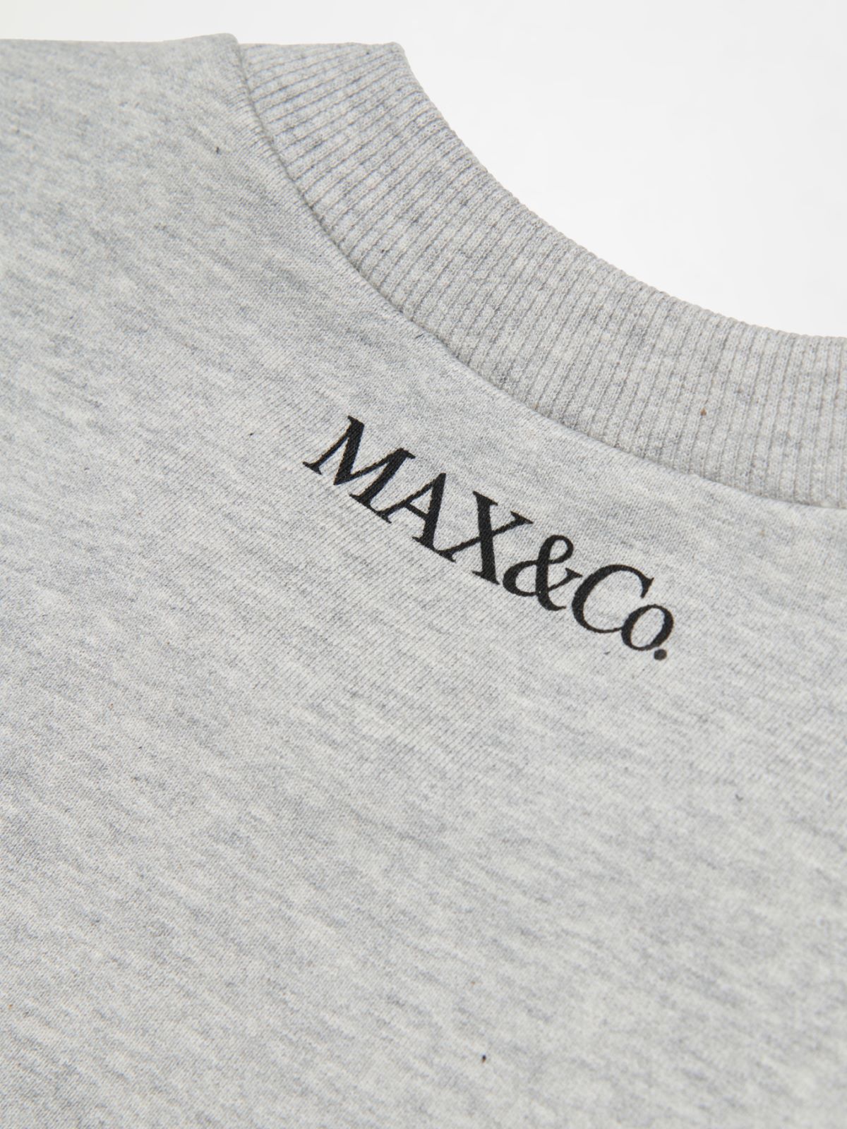 Sudadera de cuello redondo con logo estampado KID, melange grey | MAX&Co. Sudadera de cuello redondo con logo estampado KID - MELANGE GREY - MAX&Co. - 4