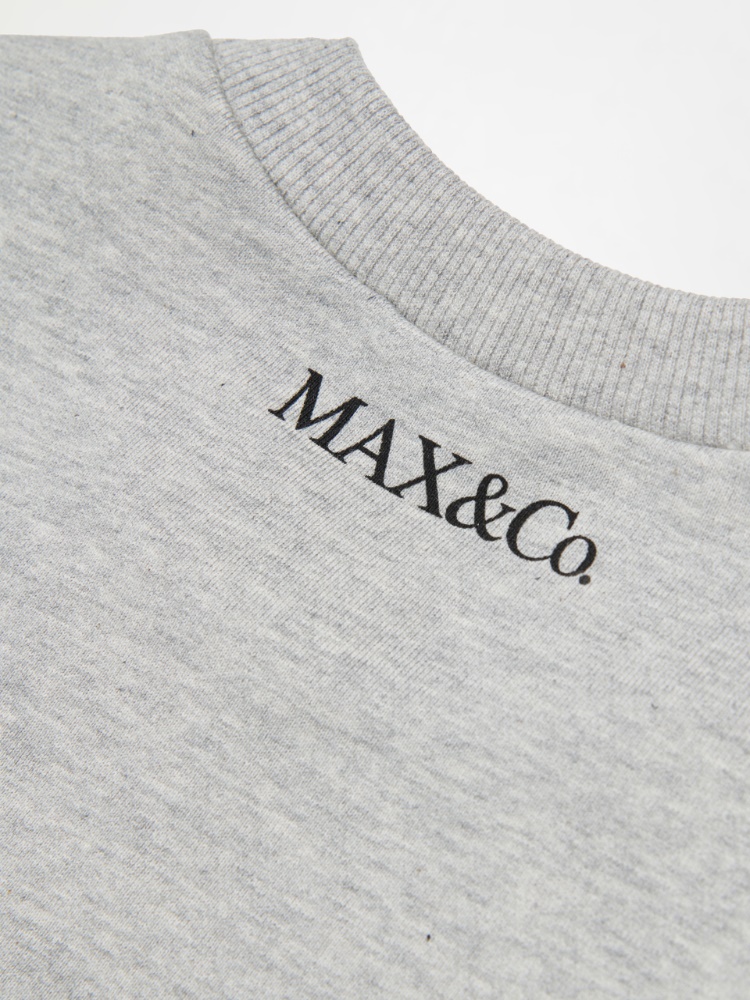 Sweat-shirt à col rond avec logo imprimé KID - MAX&Co. - 4