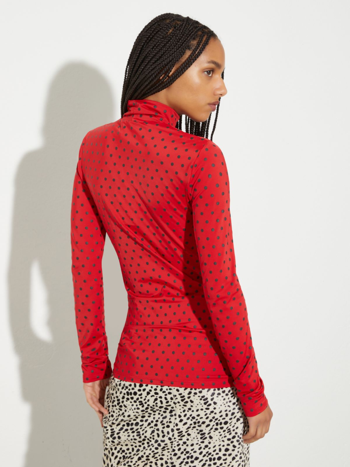 Polka-dot T-shirt with gloves - RED - MAX&Co. - 2