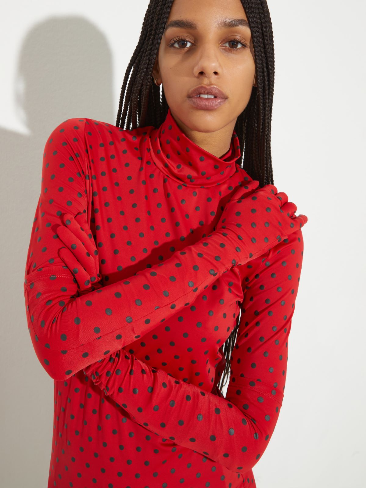 Polka-dot T-shirt with gloves - RED - MAX&Co. - 3