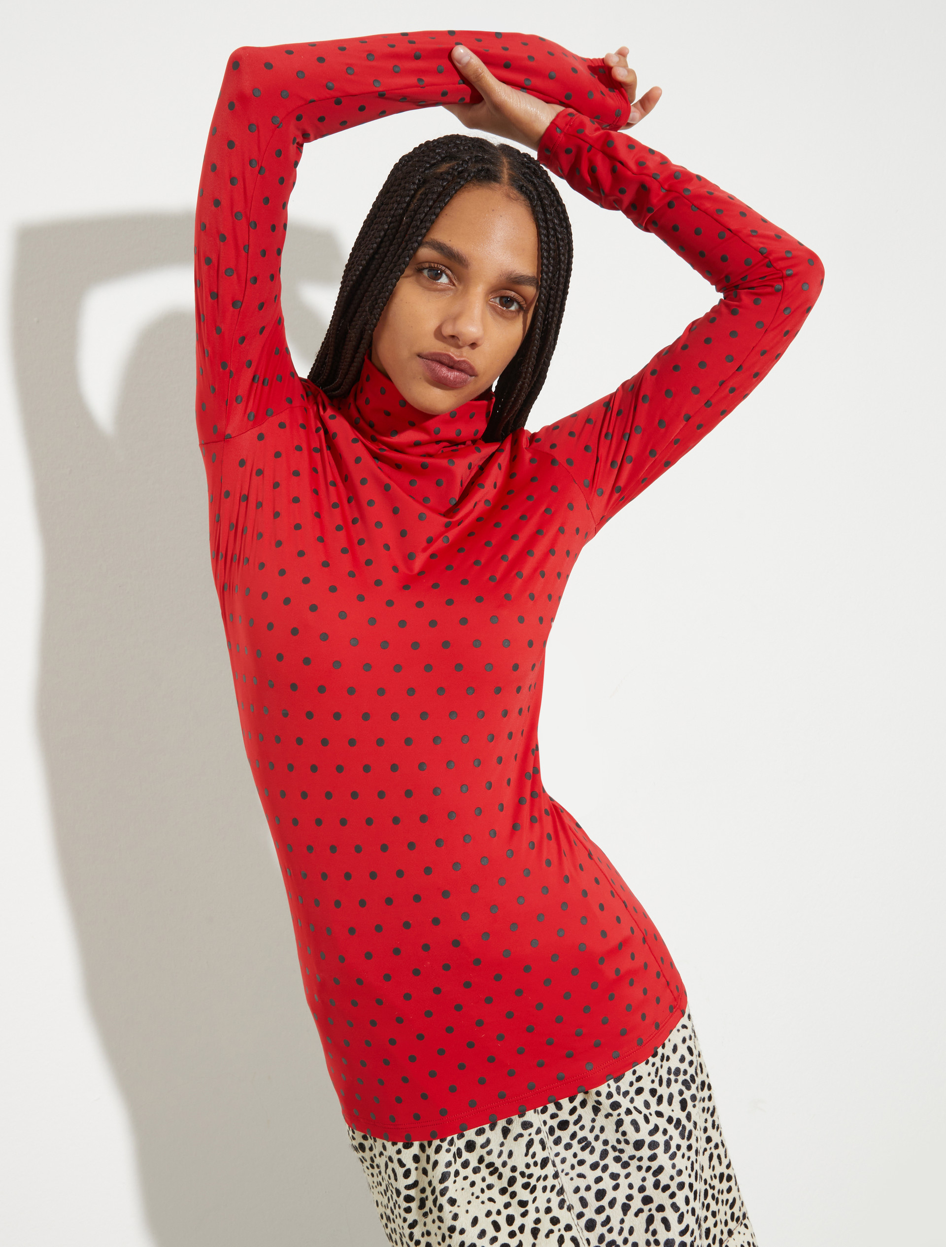 Polka-dot T-shirt with gloves - RED - MAX&Co.