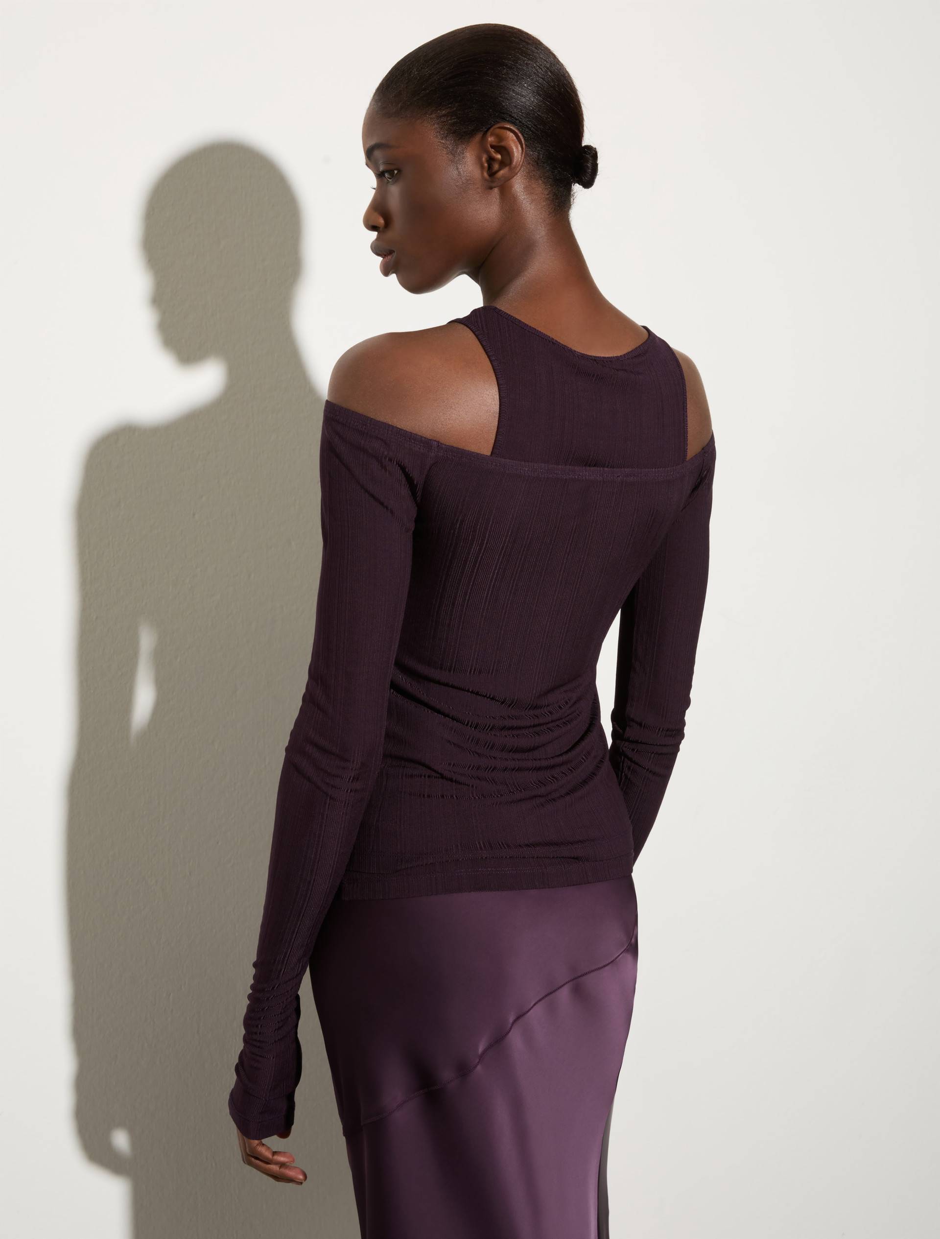 Conjunto de punto acanalado fino, berenjena | MAX&Co. Conjunto de punto acanalado fino - BERENJENA - MAX&Co. - 2