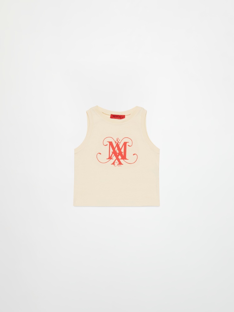 T-shirt sans manches avec logo KID T-shirt sans manches avec logo KID - BLANC LAINE - MAX&Co.