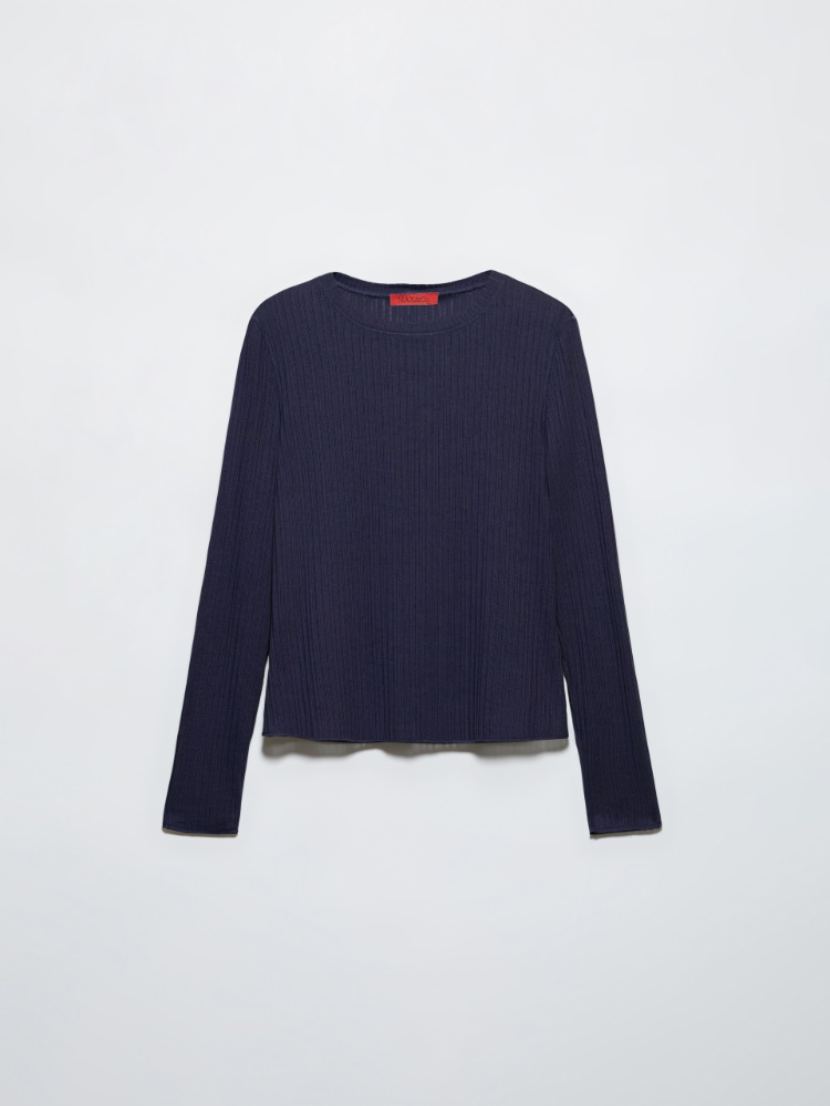 Open-knit ribbed T-shirt - MAX&Co.