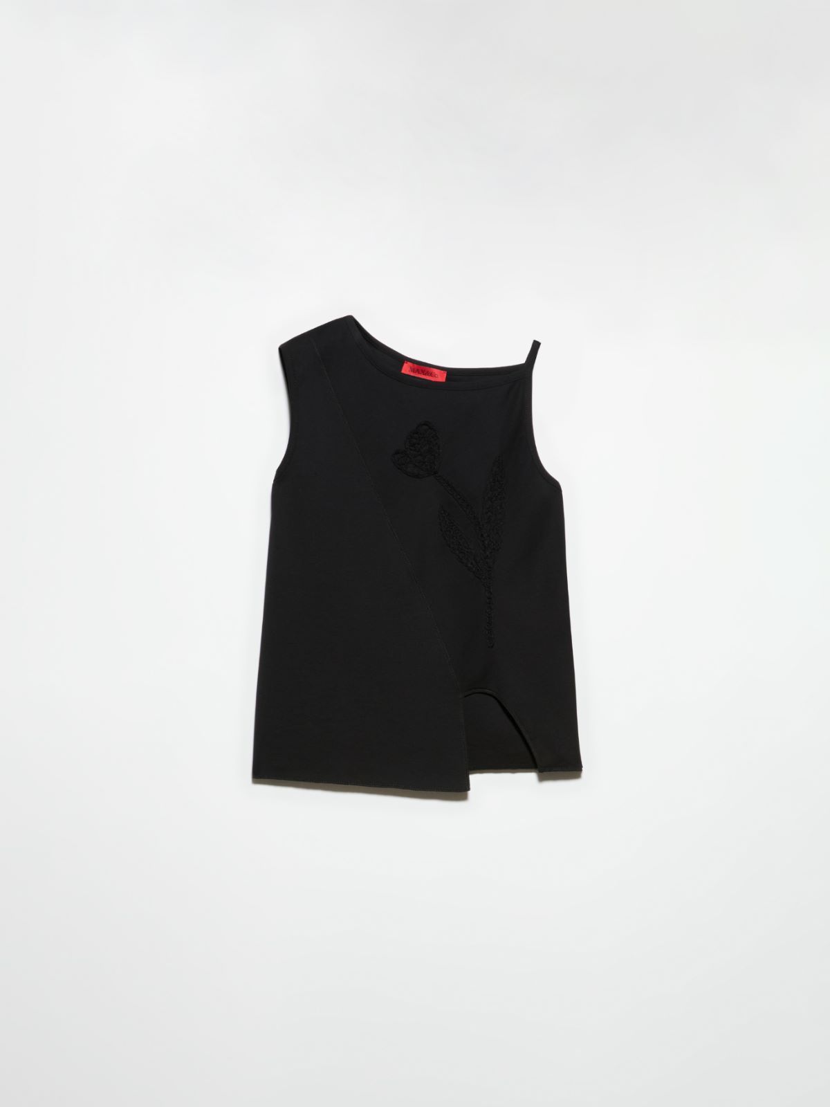Top aus Jersey mit Blumenstickerei - SCHWARZ - MAX&Co. - 5