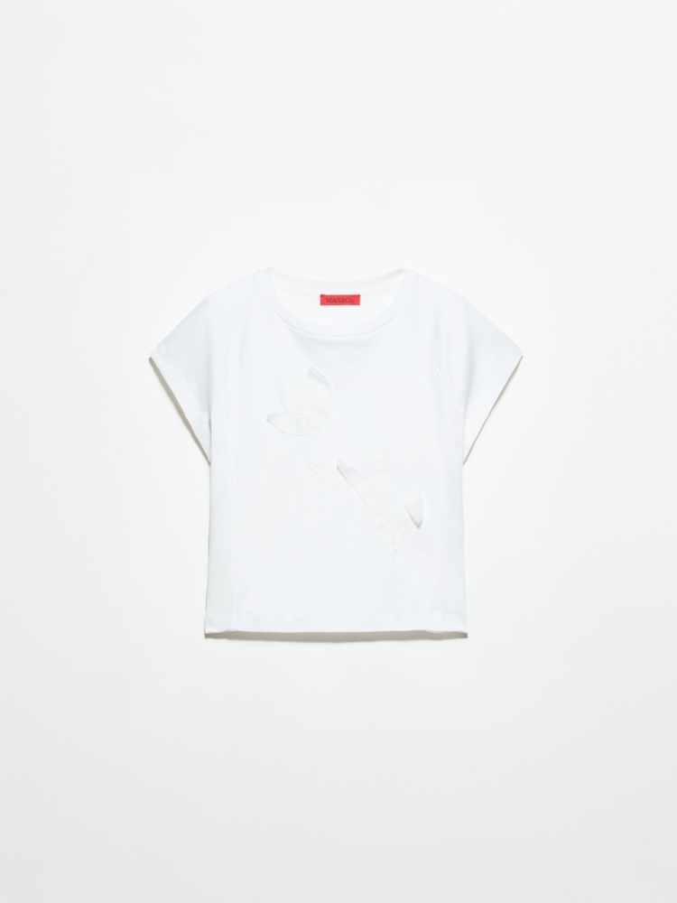 T-Shirt mit Blumenstickerei - MAX&Co. - 5
