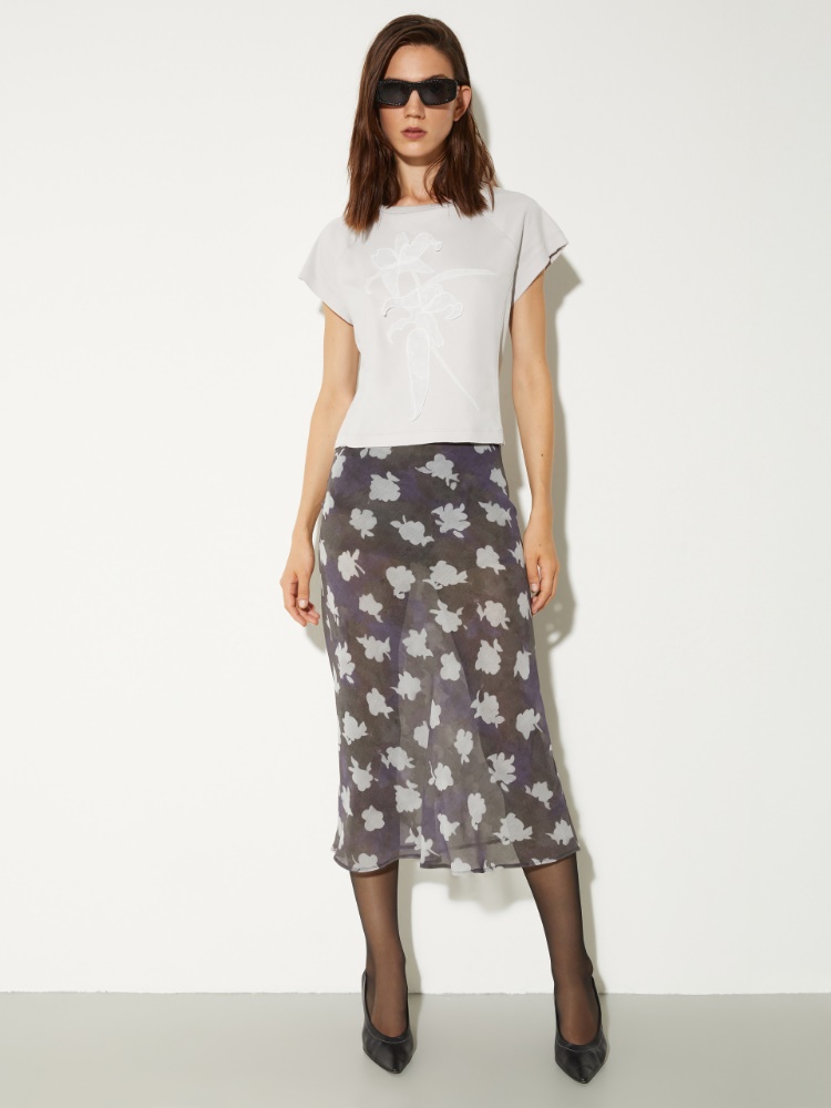 Floral-embroidered T-shirt - MAX&Co. - 4