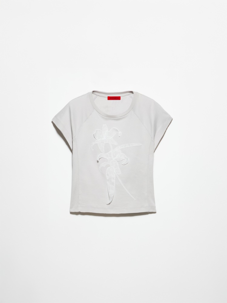 Floral-embroidered T-shirt - MAX&Co. - 5