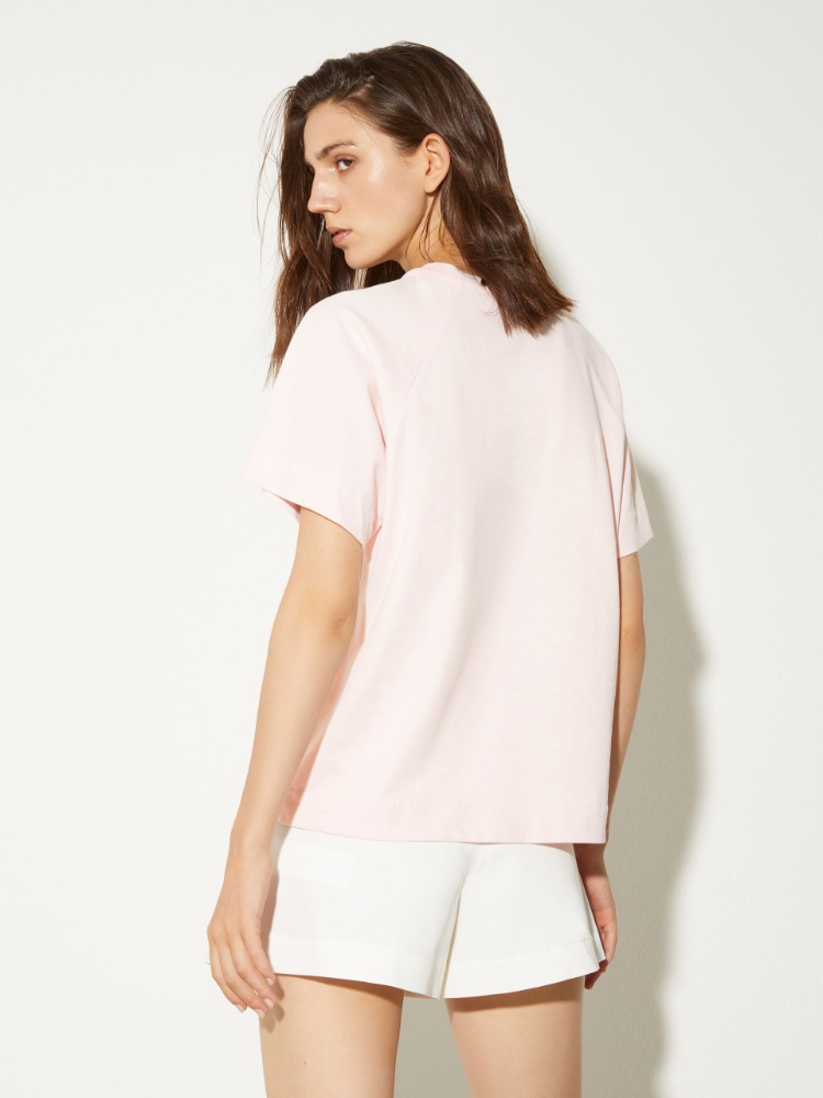 T-Shirt aus Baumwolle und Leinen - MAX&Co. - 2