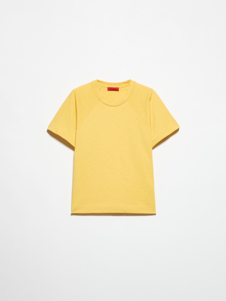 T-shirt en coton et lin - BANANE - MAX&Co.